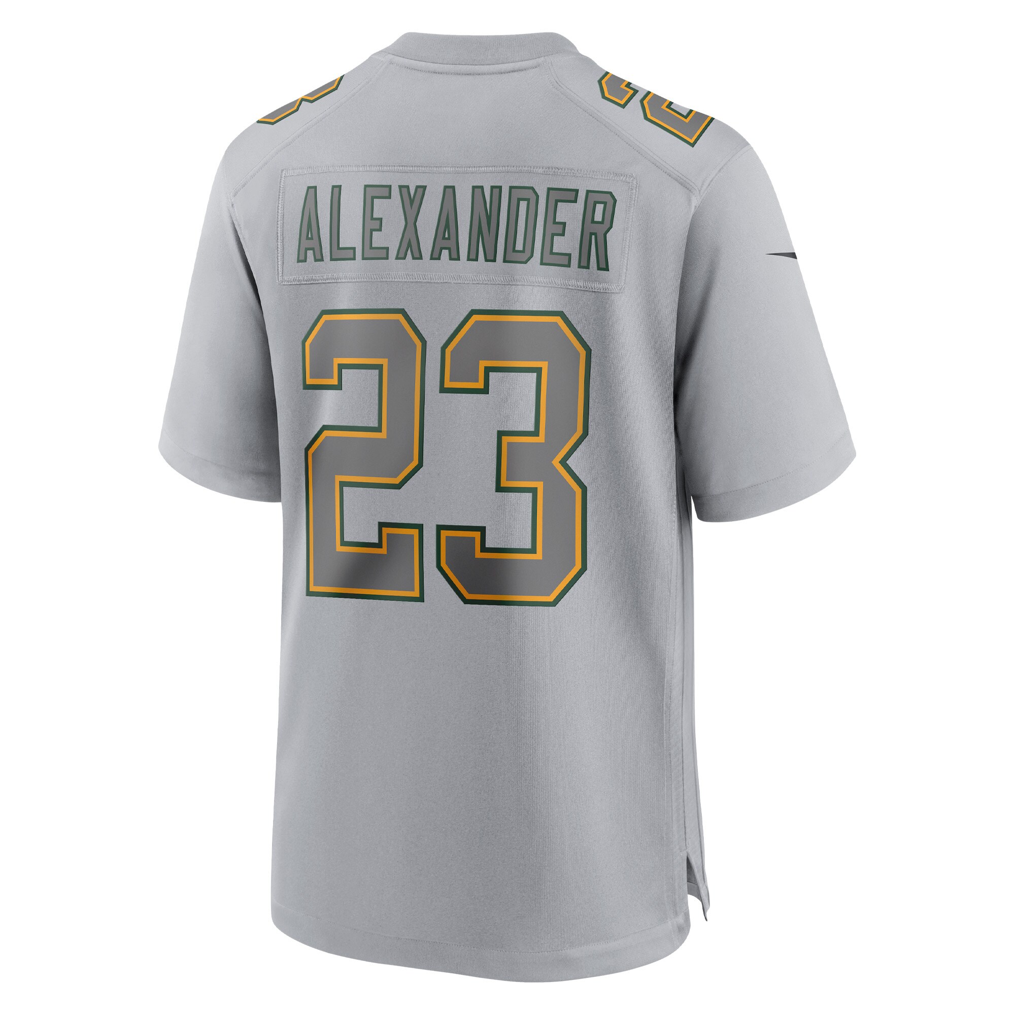 Men's Green Bay Packers Jerseys Gray Jaire Alexander Atmosphere Fashion Game Style
