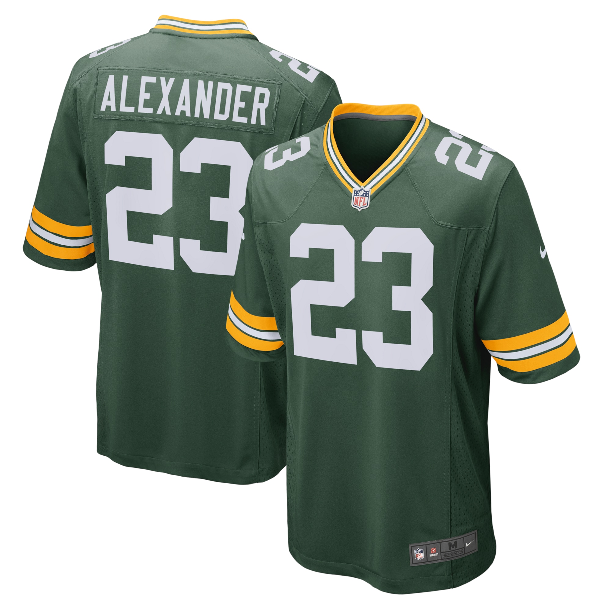 Men's Green Bay Packers Jerseys Green Jaire Alexander Game Team Style