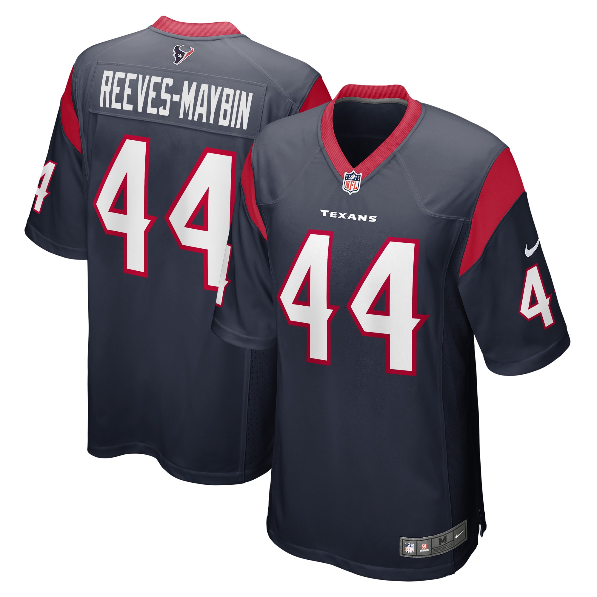 Men's Houston Texans Jerseys Navy Jalen Reeves-Maybin Game Player Style