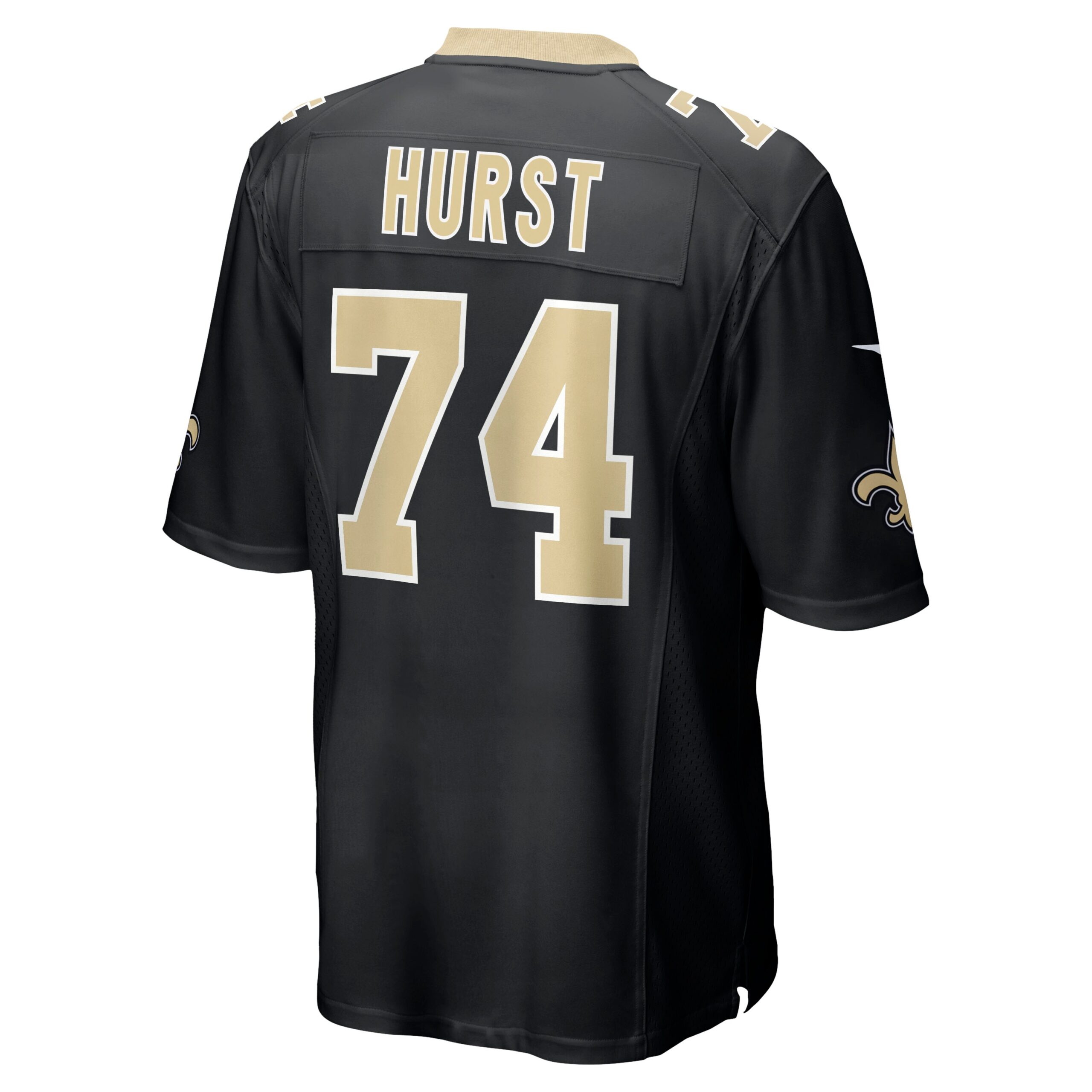Men's New Orleans Saints Jerseys Black James Hurst Game Style