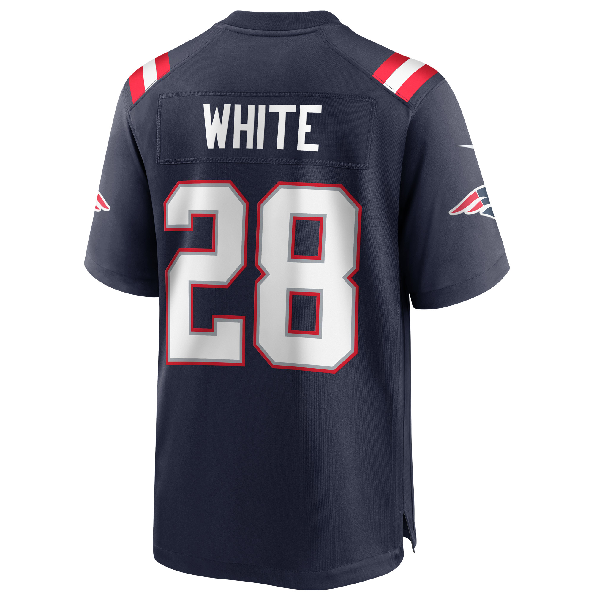 Men's New England Patriots Jerseys Navy James White Game Player Style