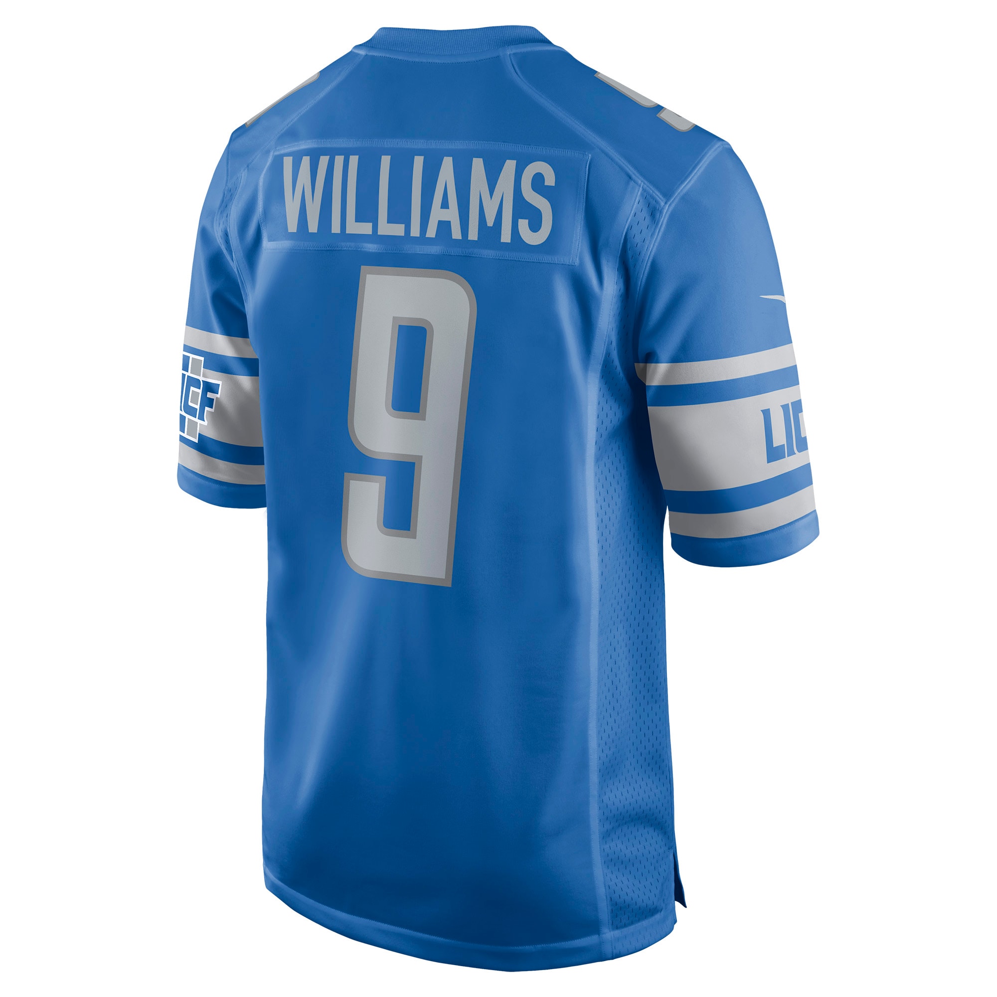 Men's Detroit Lions Jerseys Blue Jameson Williams 2022 NFL Draft First Round Pick Player Game Style