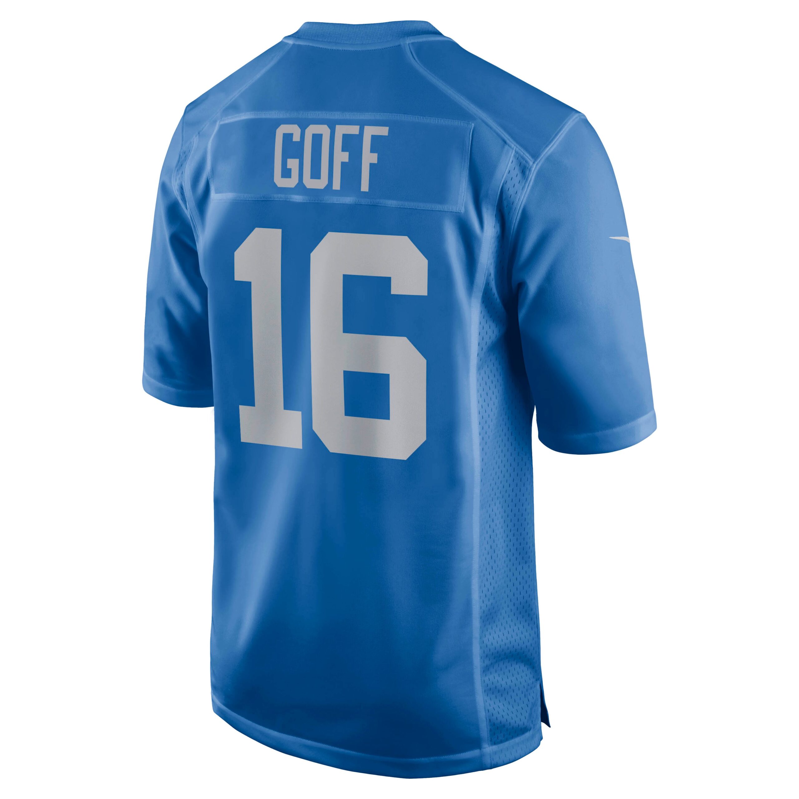 Men's Detroit Lions Jerseys Blue Jared Goff Game Player Style
