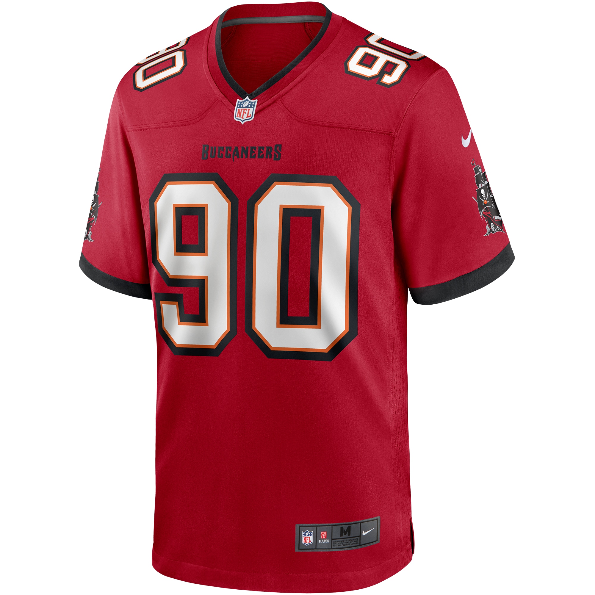 Men's Tampa Bay Buccaneers Jerseys Red Jason Pierre-Paul Game Player Style