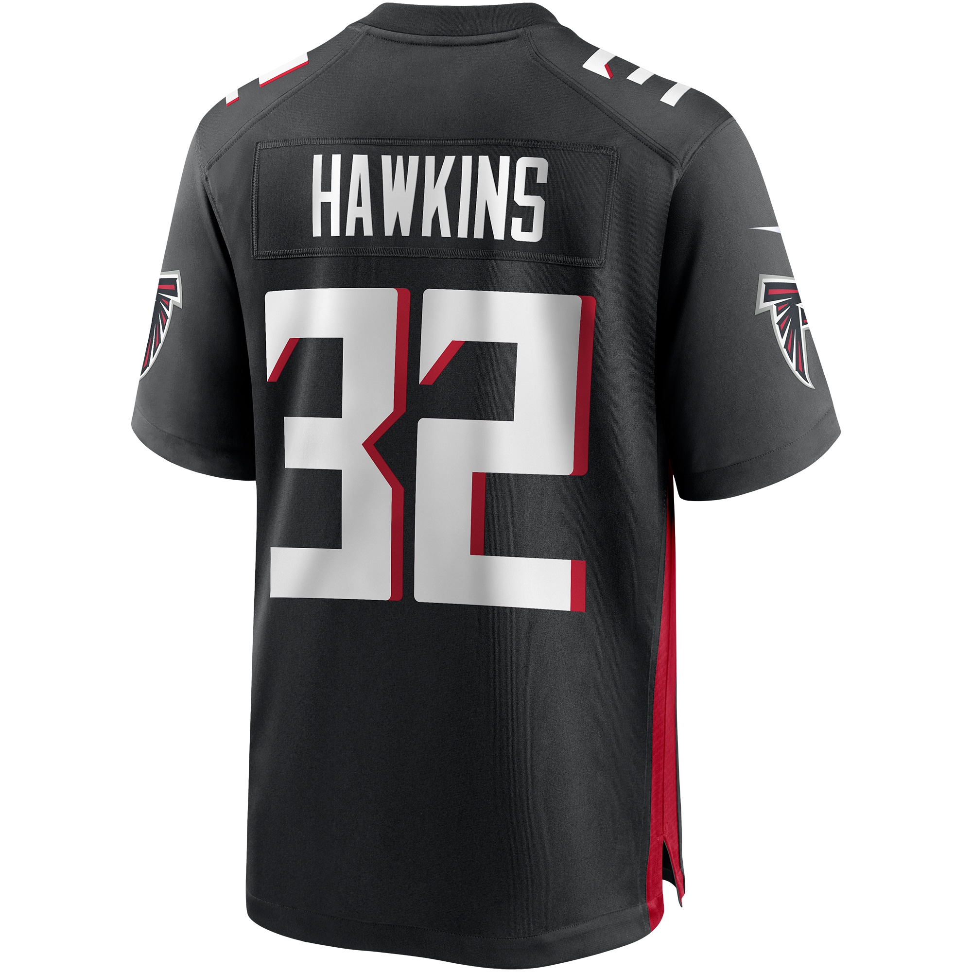 Men's Atlanta Falcons Jerseys Black Jaylinn Hawkins Player Game Style