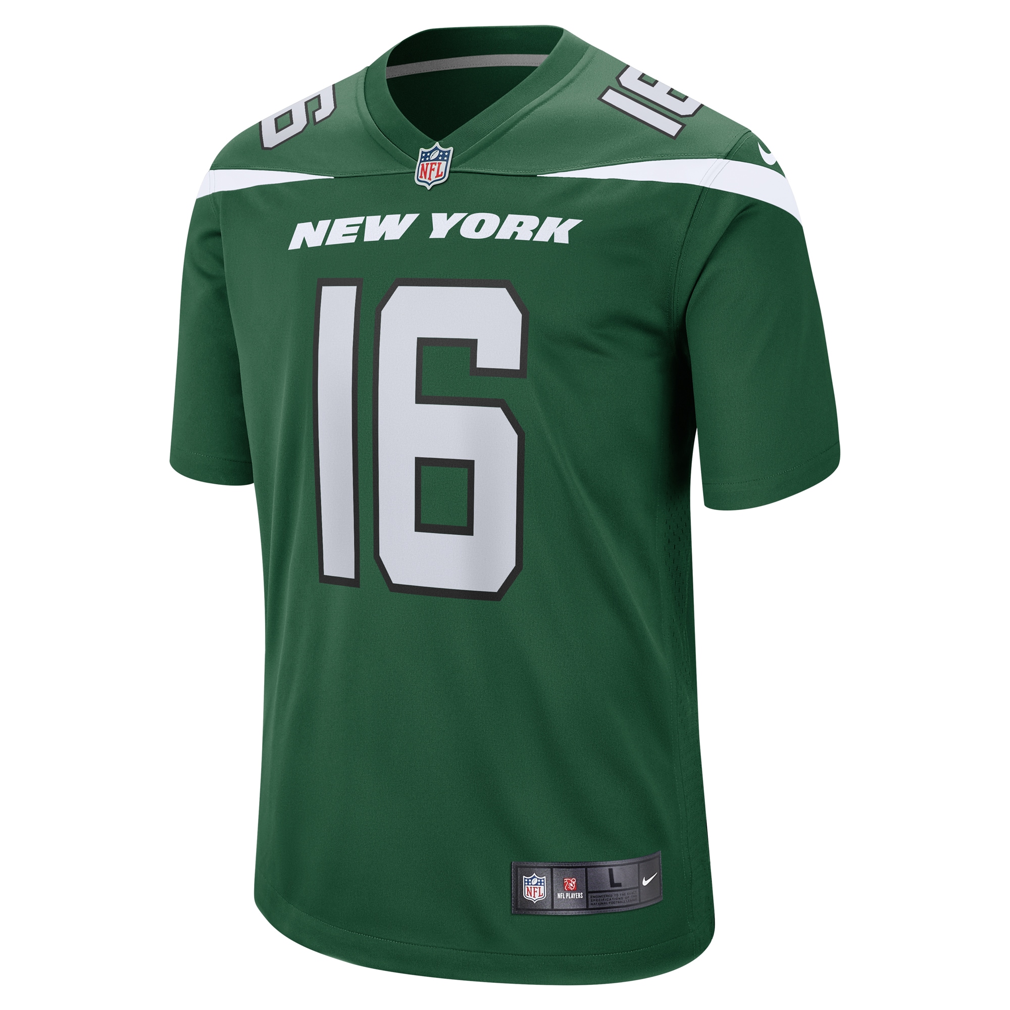 Men's New York Jets Jerseys Gotham Green Jeff Smith Game Style