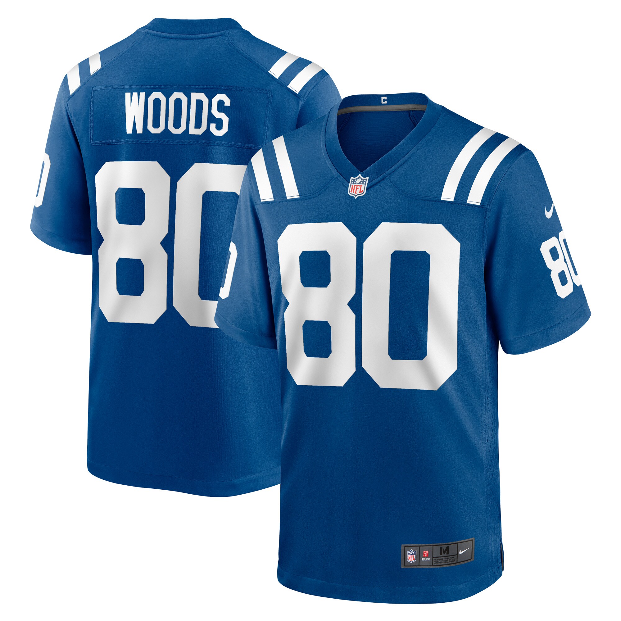 Men's Indianapolis Colts Jerseys Royal Jelani Woods Player Game Style