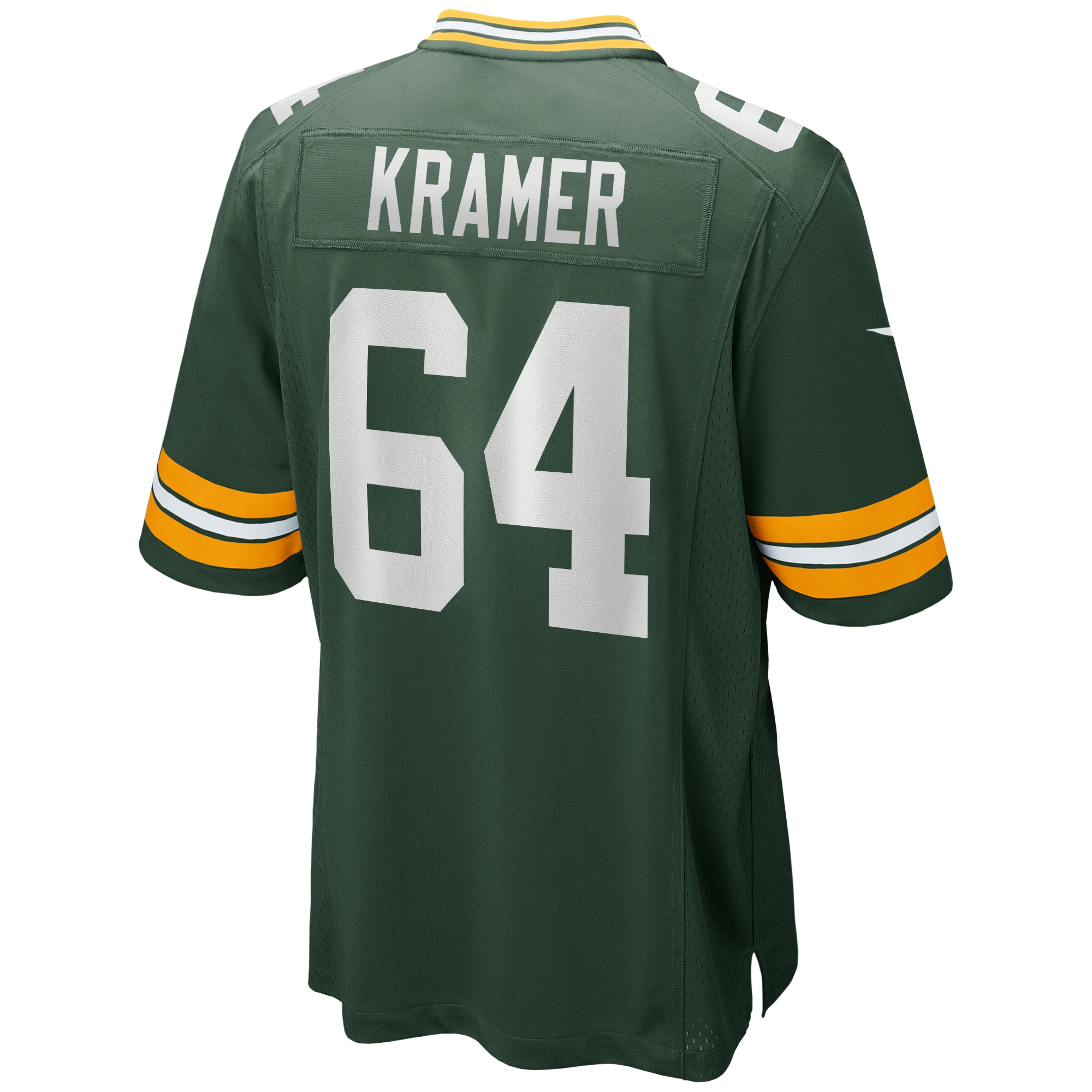 Men's Green Bay Packers Jerseys Green Jerry Kramer Game Retired Player Style