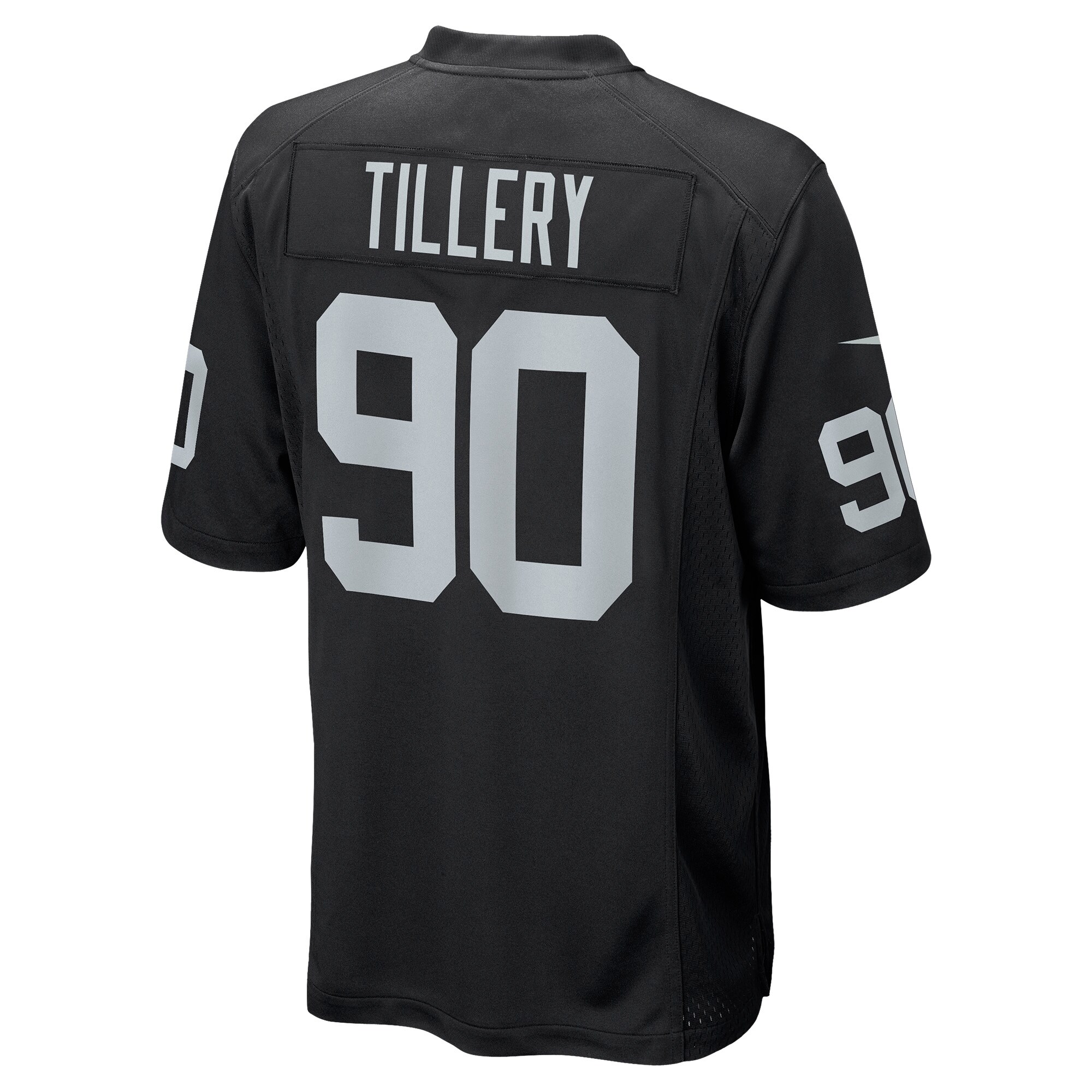 Men's Las Vegas Raiders Jerseys Black Jerry Tillery Game Player Style