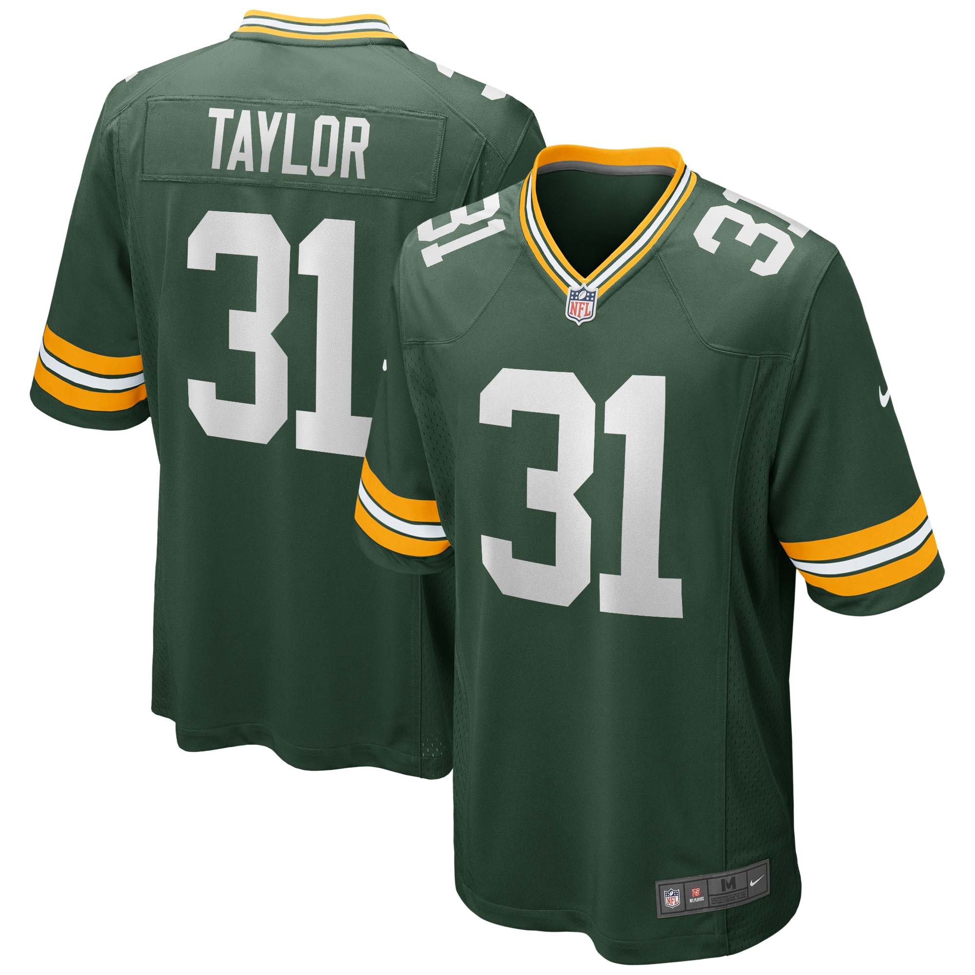 Men's Green Bay Packers Jerseys Green Jim Taylor Game Retired Player Style