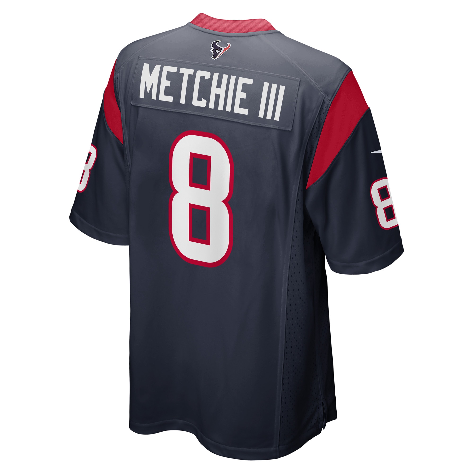 Men's Houston Texans Jerseys Navy John Metchie III Game Player Style