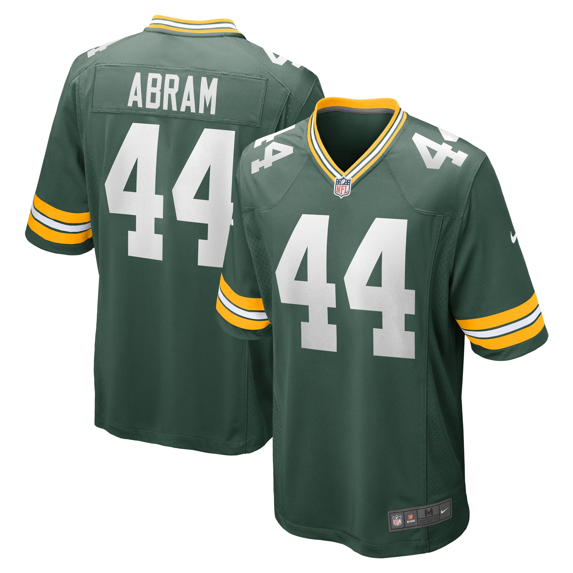 Men's Green Bay Packers Jerseys Green Johnathan Abram Game Player Style