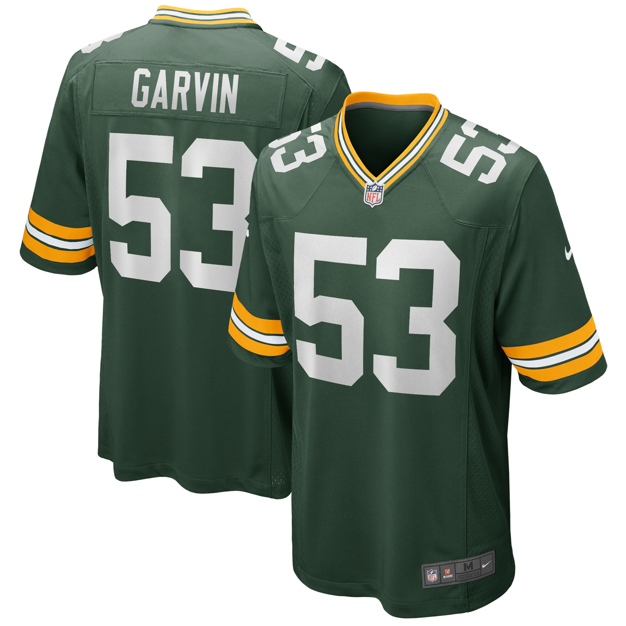 Men's Green Bay Packers Jerseys Green Jonathan Garvin Player Game Style
