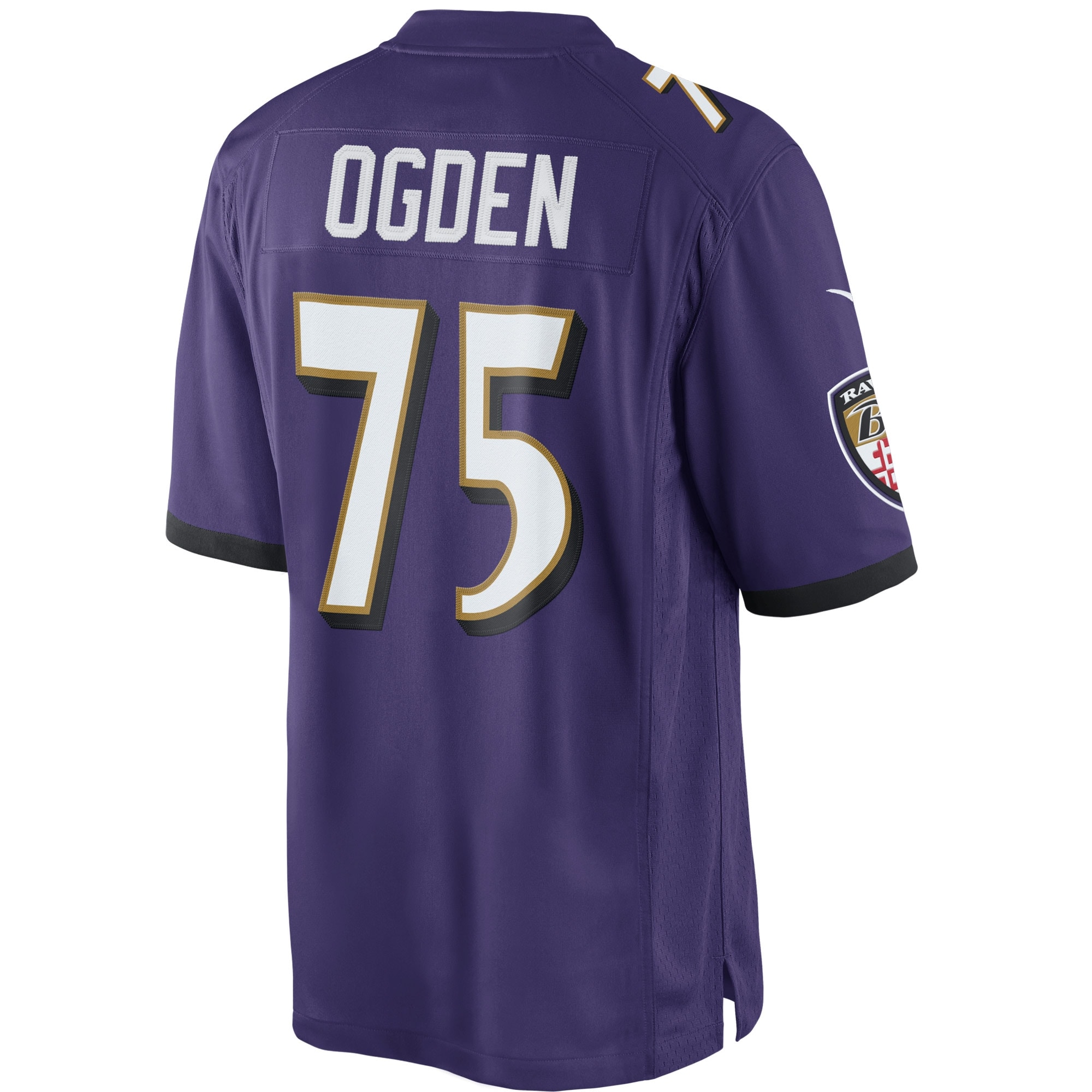 Men's Baltimore Ravens Jerseys Purple Jonathan Ogden Retired Player Limited Style