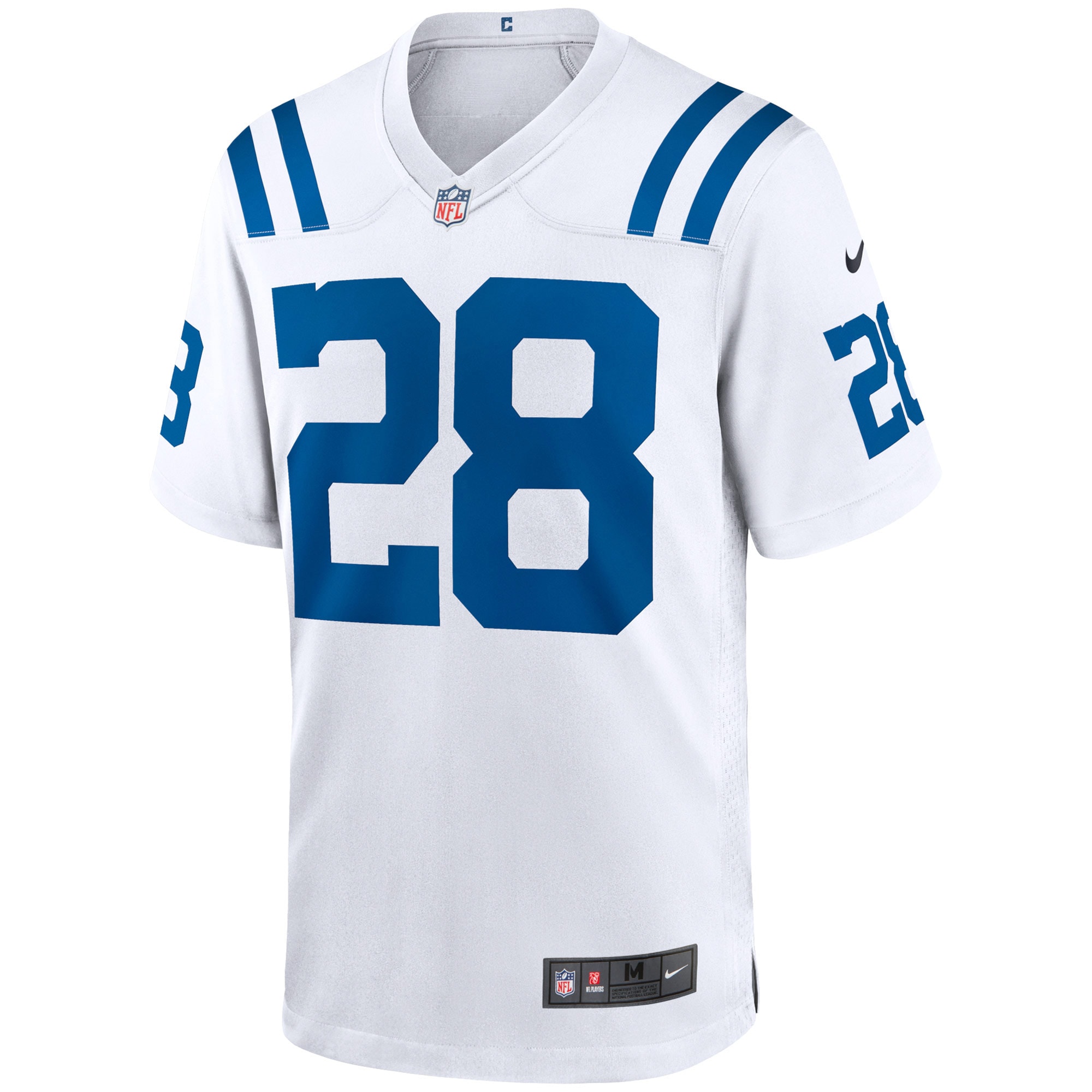 Men's Indianapolis Colts Jerseys White Jonathan Taylor Game Style