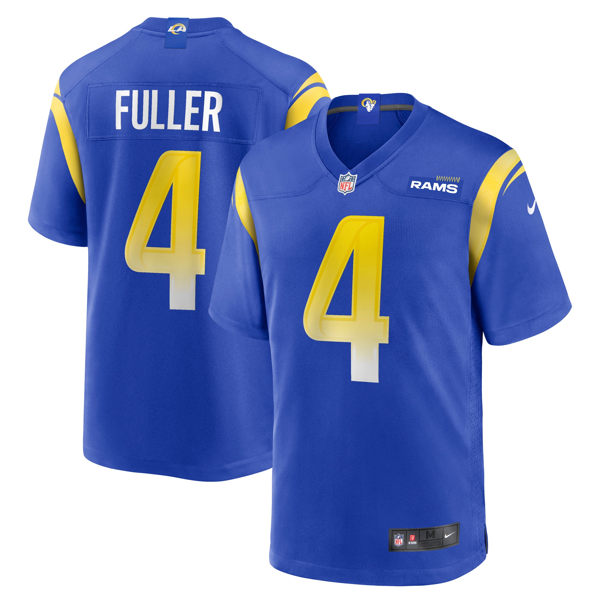 Men's Los Angeles Rams Jerseys Royal Jordan Fuller Game Player Style