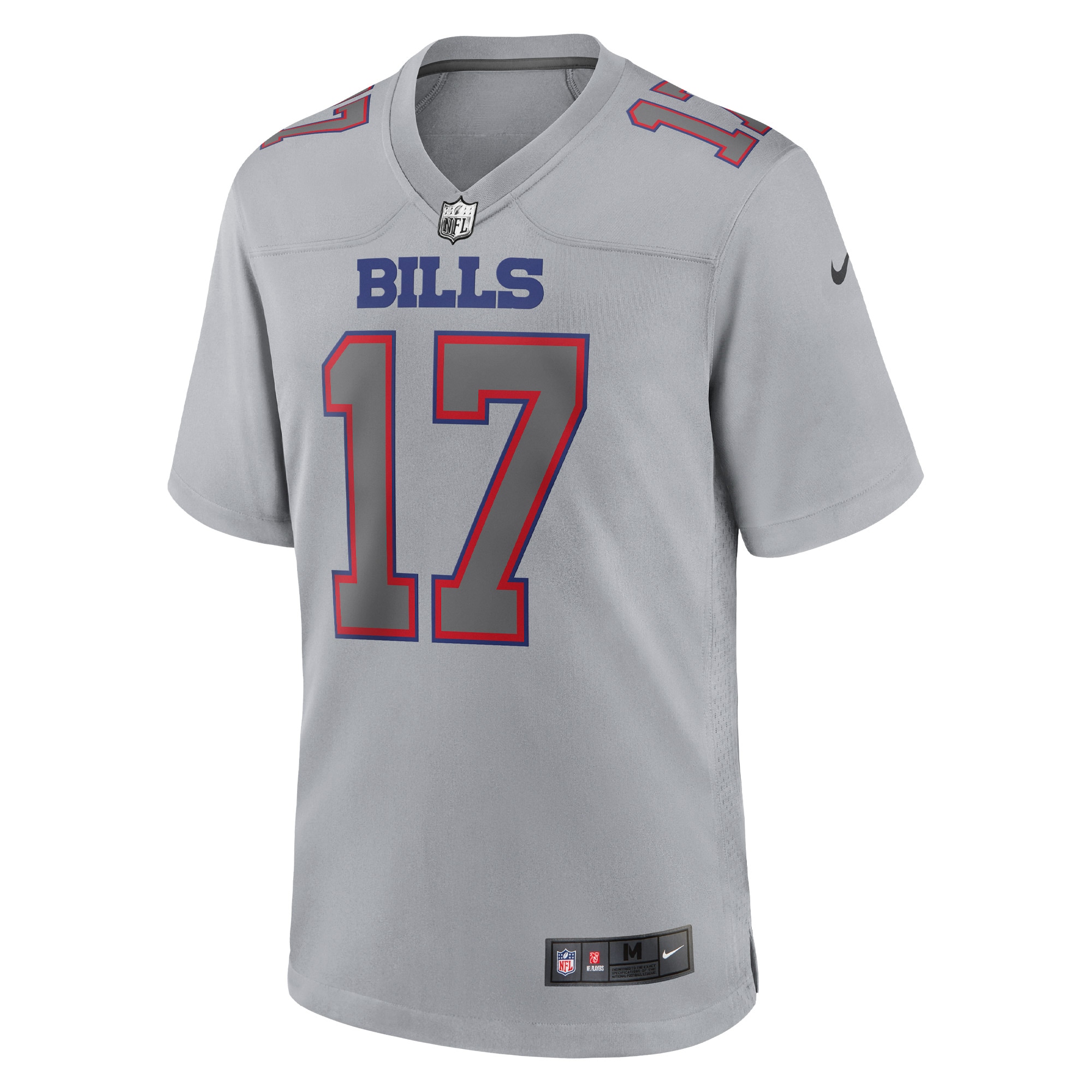 Men's Buffalo Bills Jerseys Gray Josh Allen Atmosphere Fashion Game Style