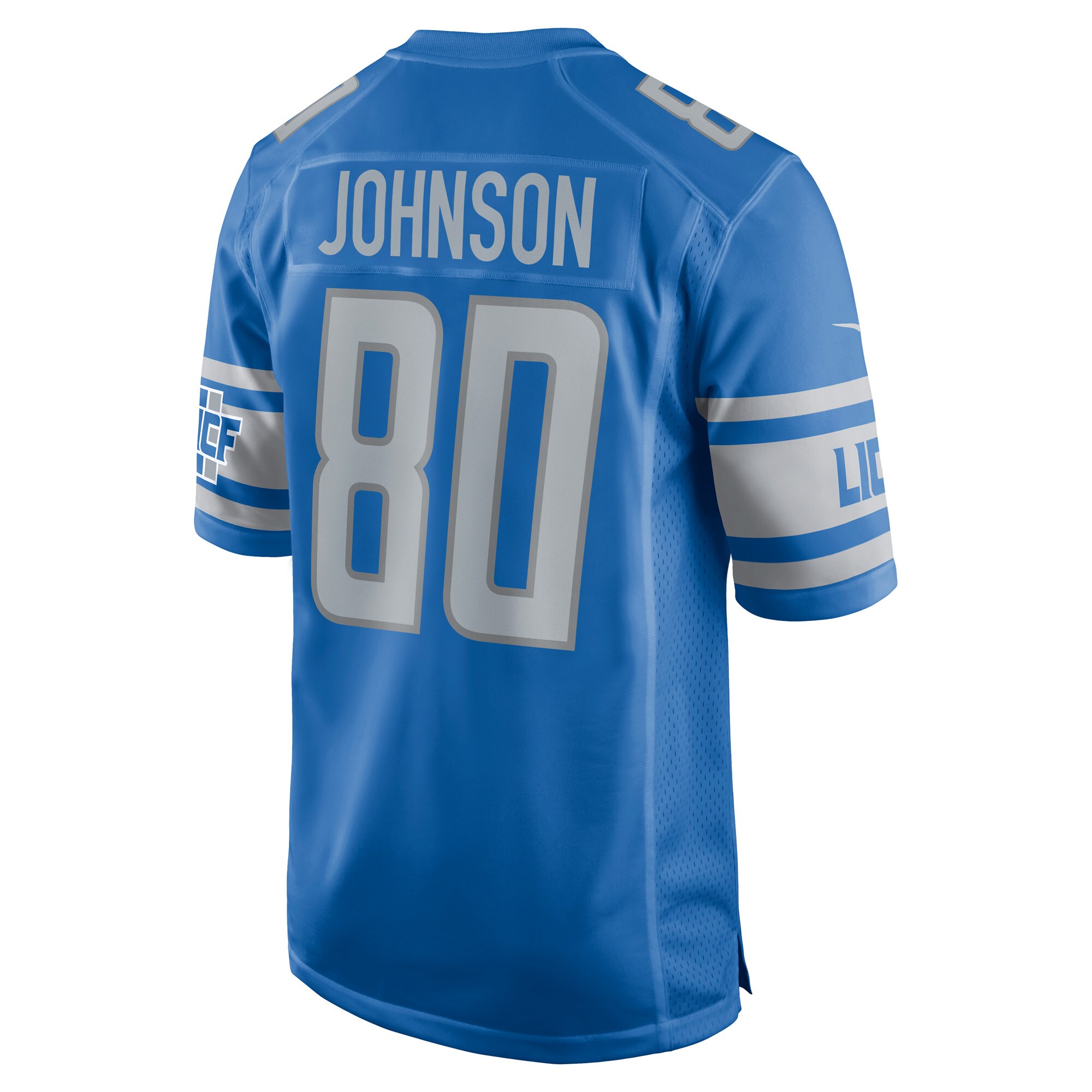 Men's Detroit Lions Jerseys Blue Josh Johnson Player Game Style
