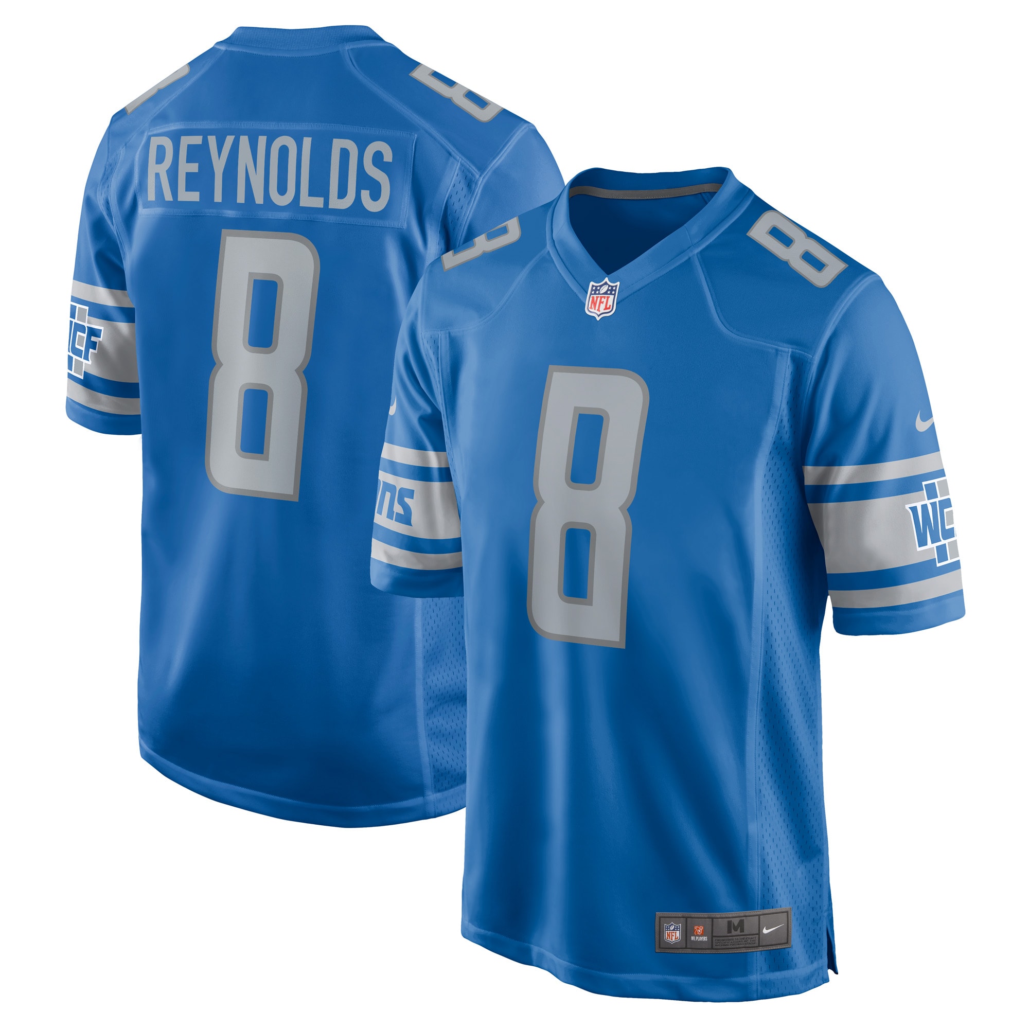 Men's Detroit Lions Jerseys Blue Josh Reynolds Player Game Style
