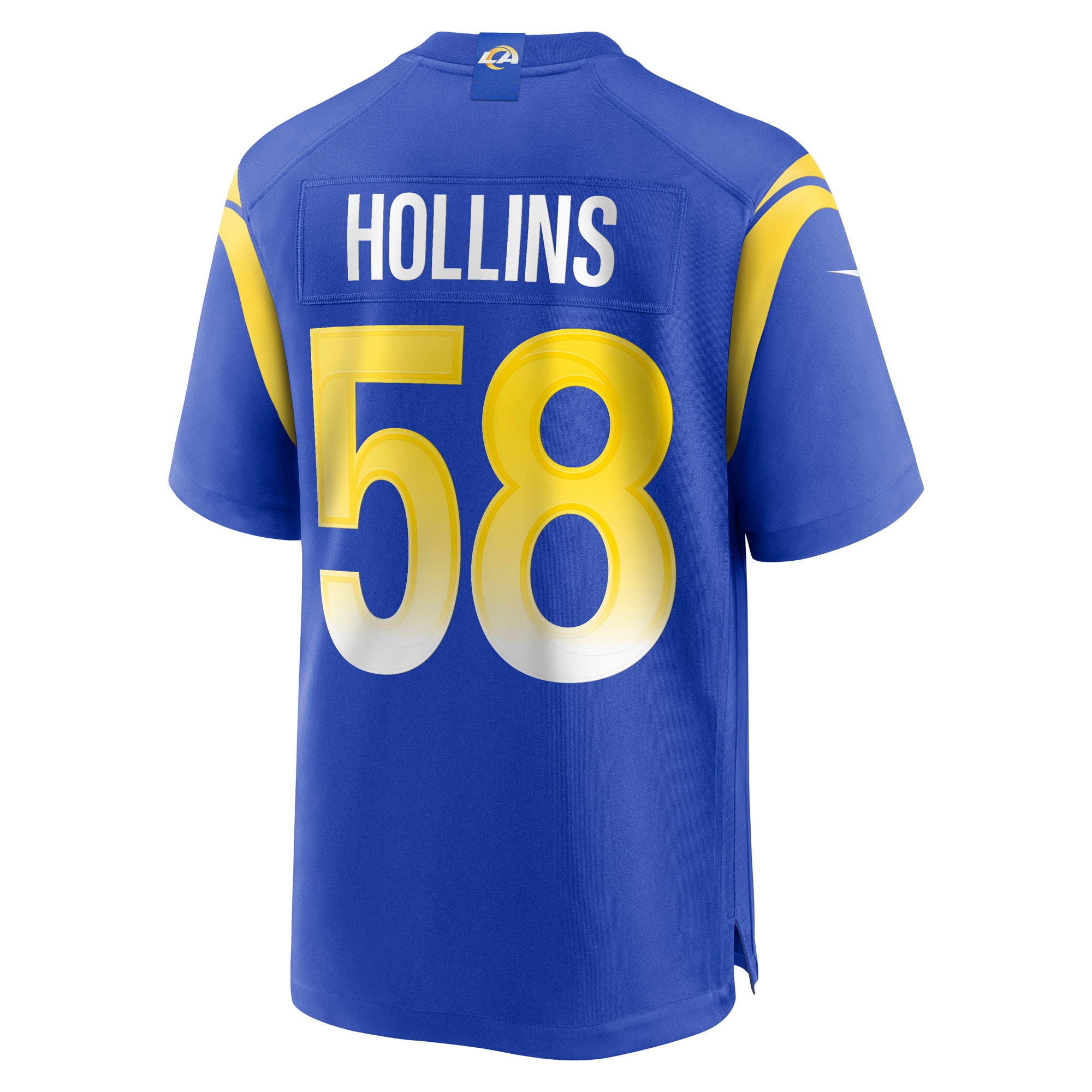 Men's Los Angeles Rams Jerseys Royal Justin Hollins Game Style