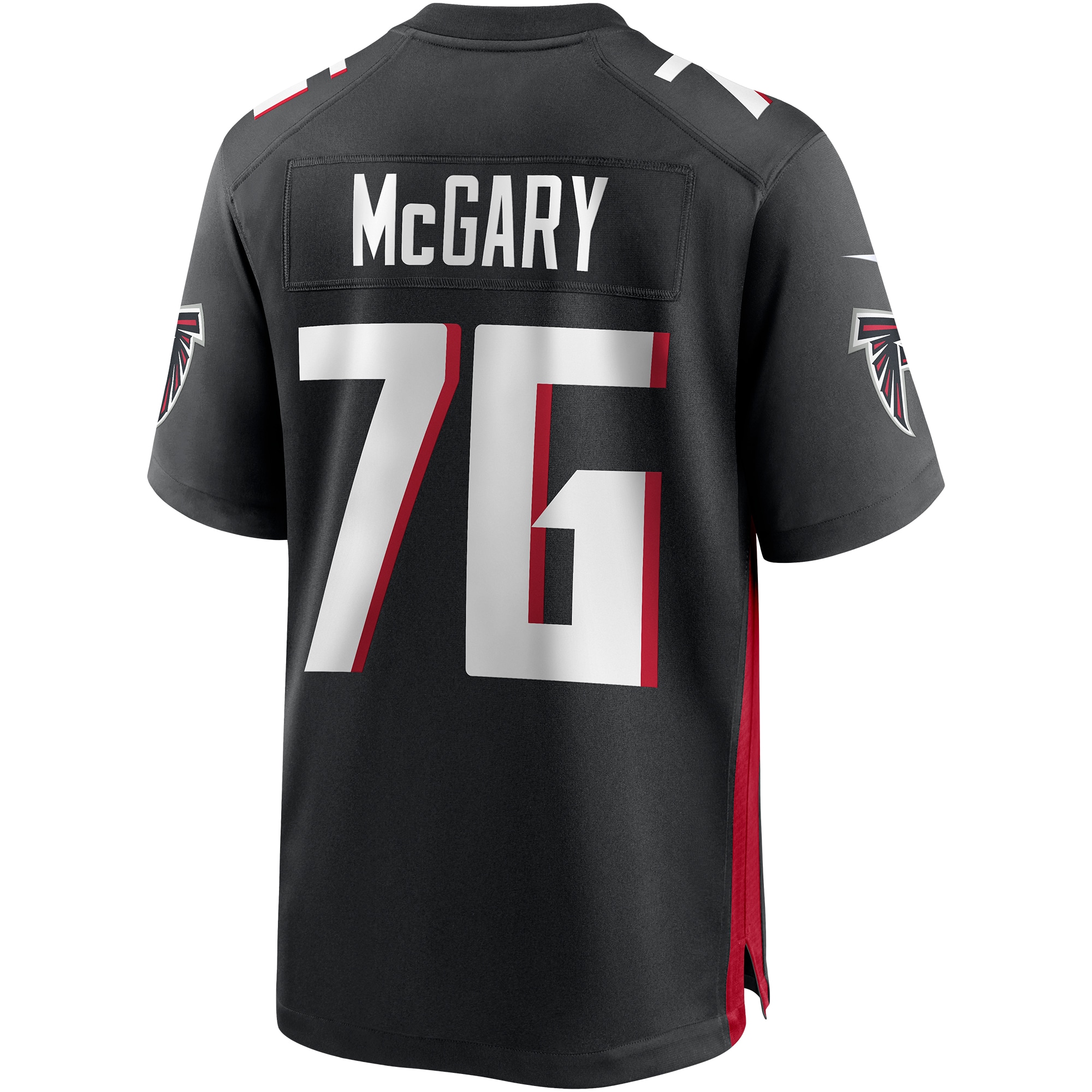 Men's Atlanta Falcons Jerseys Black Kaleb McGary Game Style