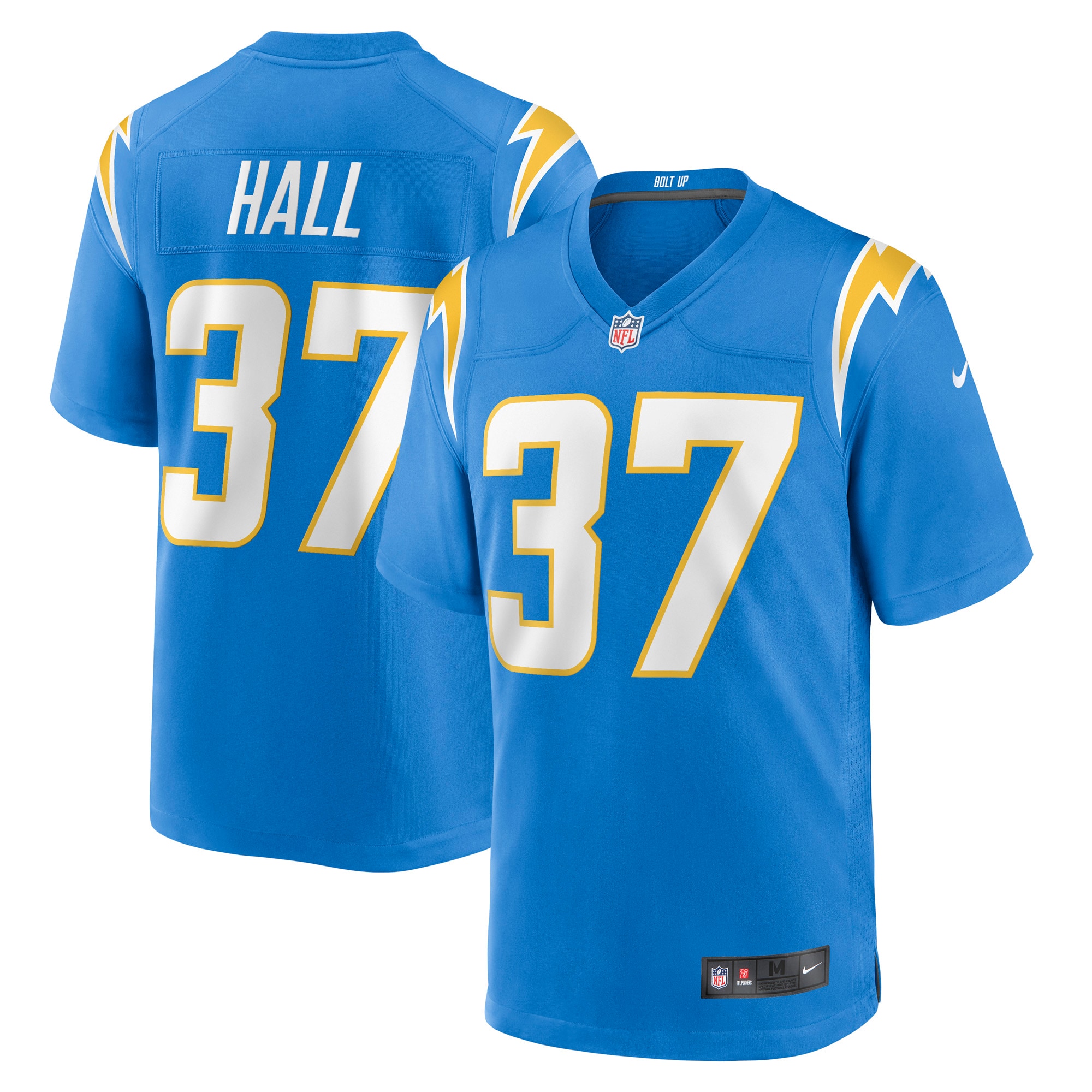 Men's Los Angeles Chargers Jerseys Powder Blue Kemon Hall Game Style