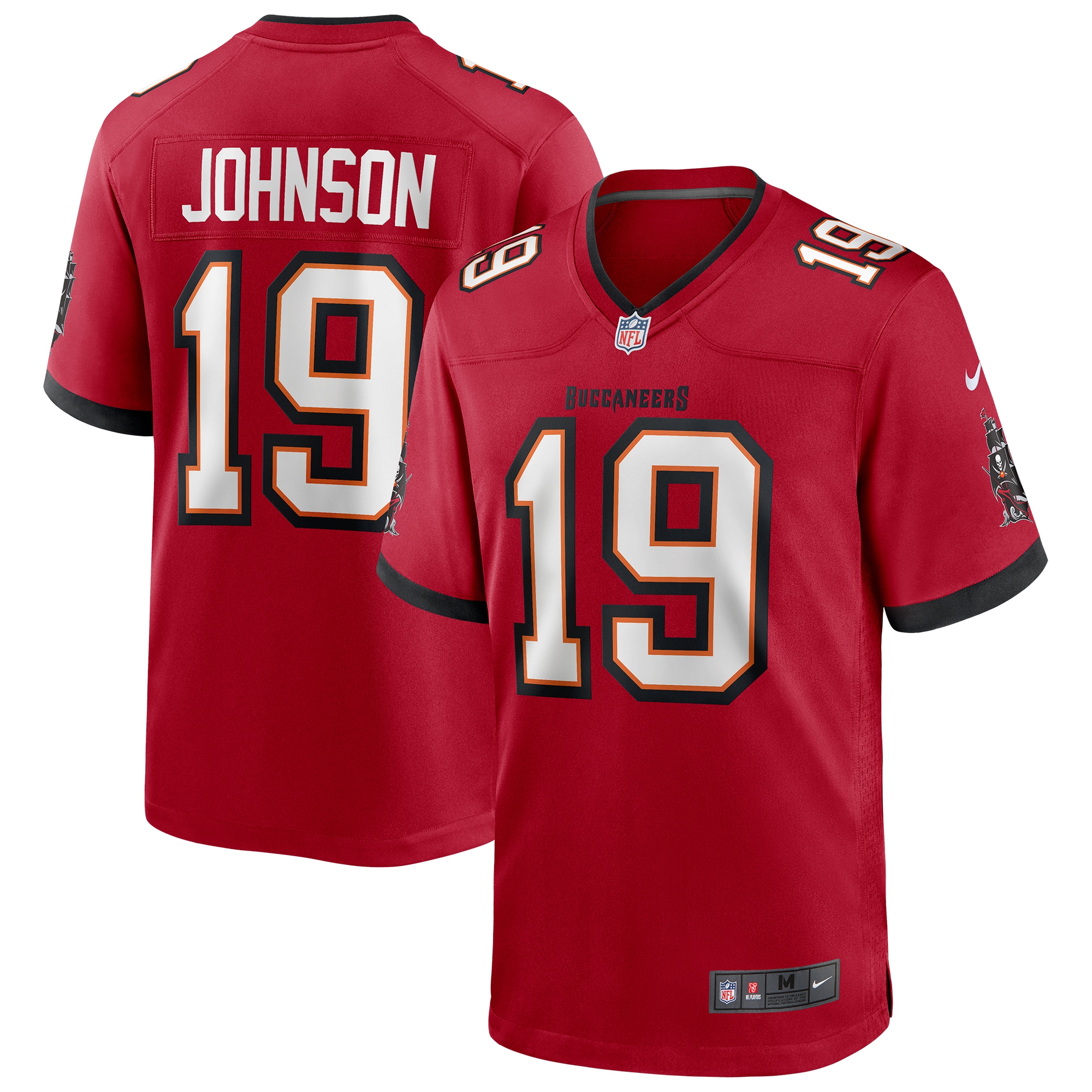 Men's Tampa Bay Buccaneers Jerseys Red Keyshawn Johnson Game Retired Player Style