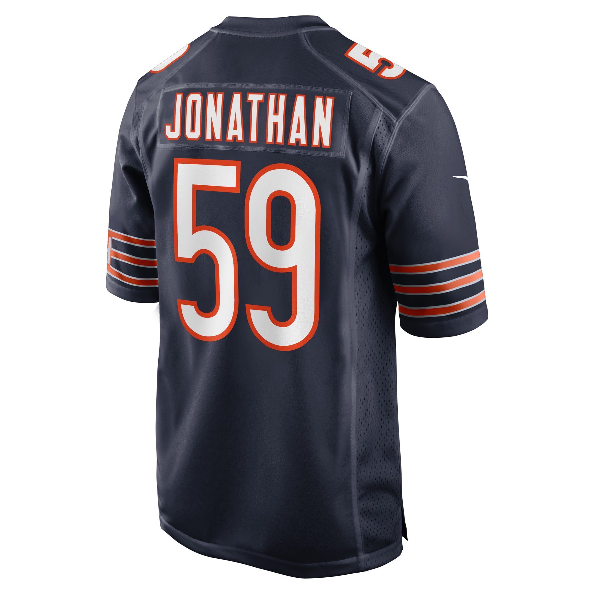 Men's Chicago Bears Jerseys Navy Kingsley Jonathan Game Player Style