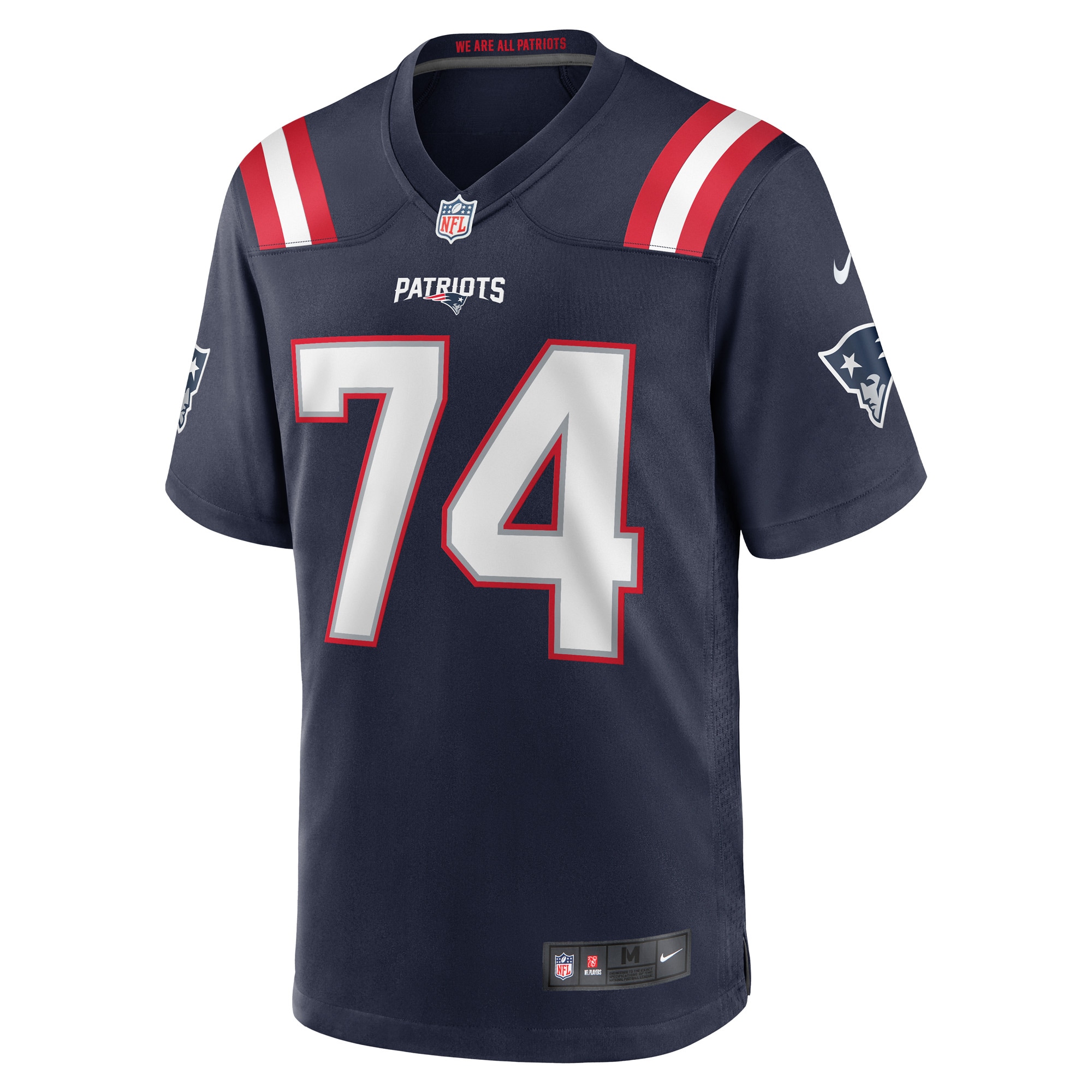 Men's New England Patriots Jerseys Navy LaBryan Ray Game Player Style