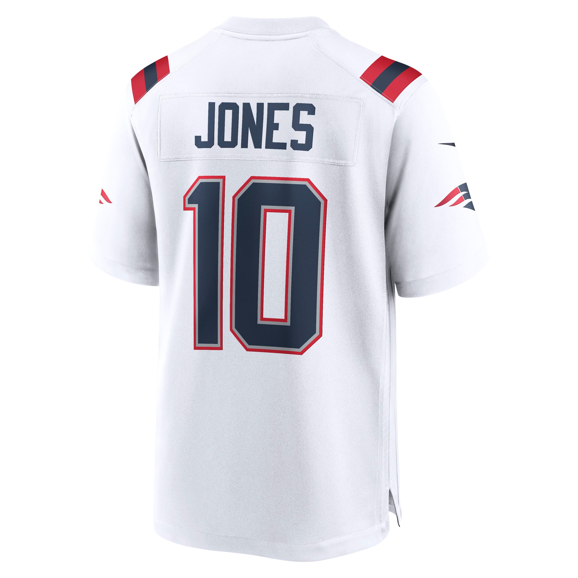 Men's New England Patriots Jerseys White Mac Jones Player Game Style