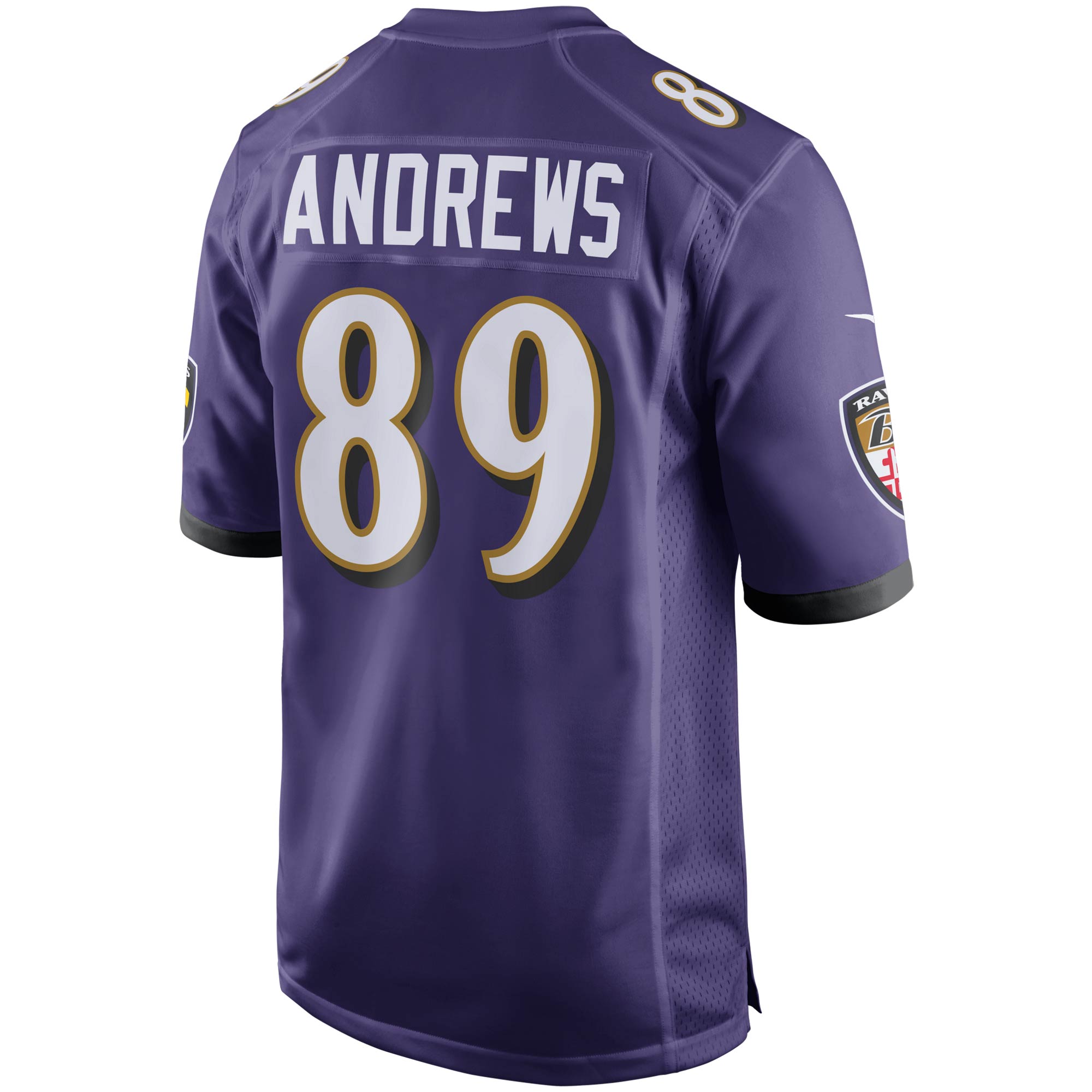 Men's Baltimore Ravens Jerseys Purple Mark Andrews Game Player Style