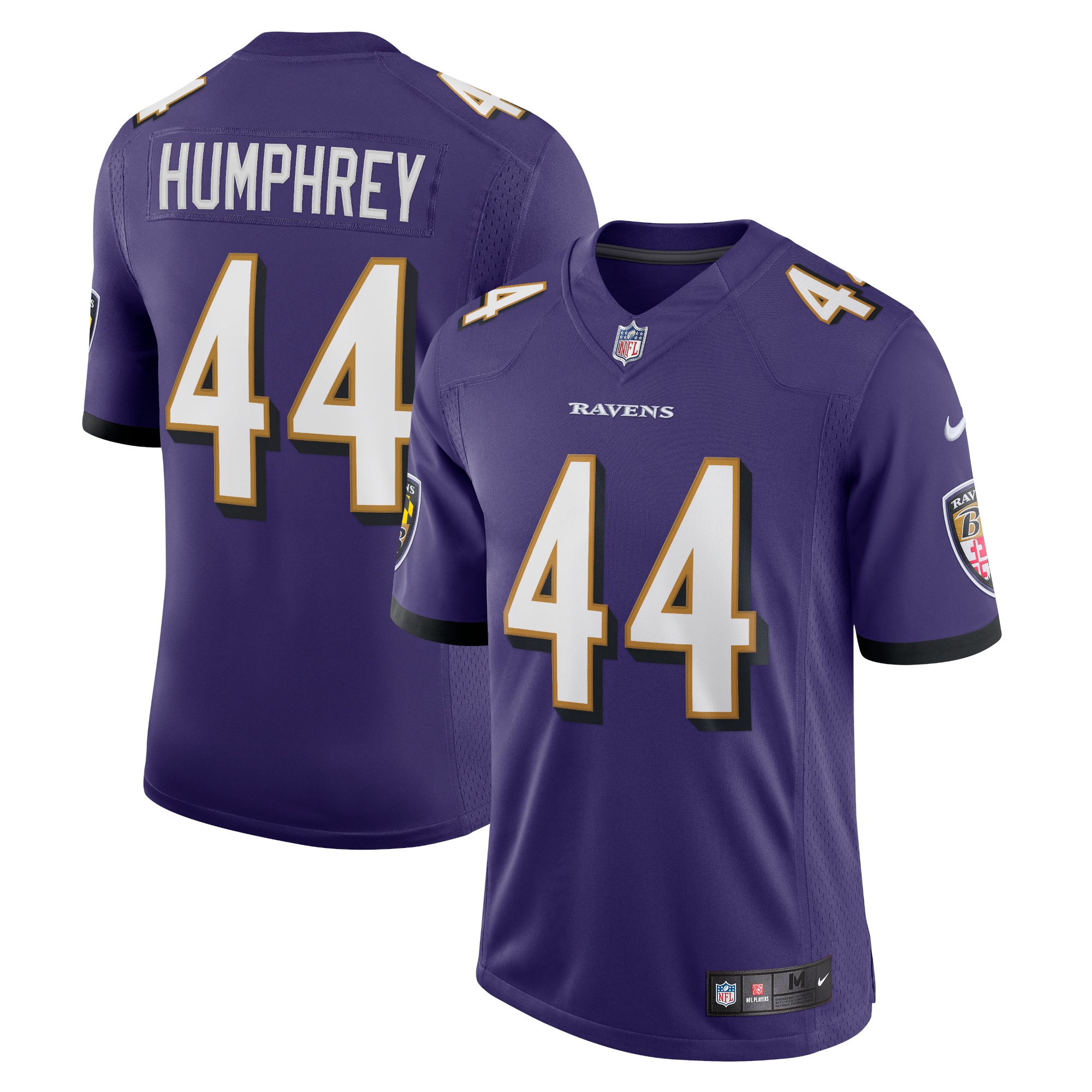 Men's Baltimore Ravens Jerseys Purple Marlon Humphrey Vapor Limited Style