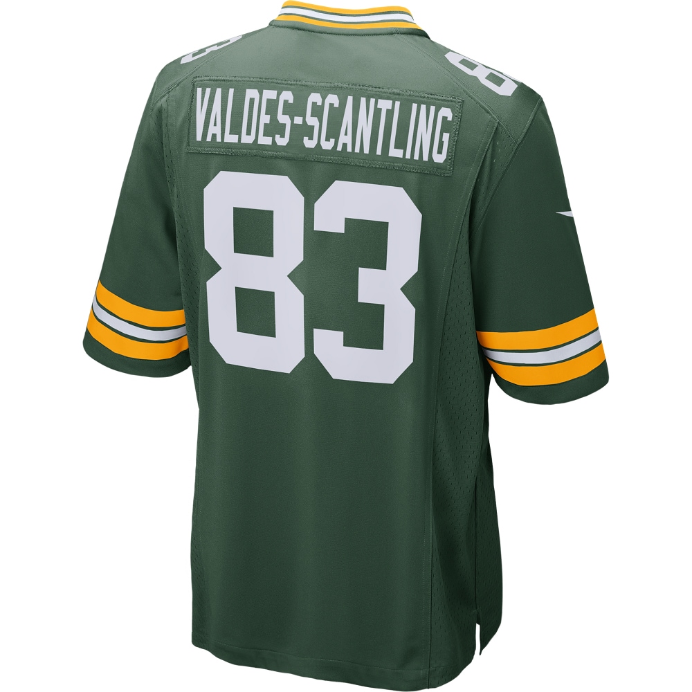 Men's Green Bay Packers Jerseys Green Marquez Valdes-Scantling Game Player Style