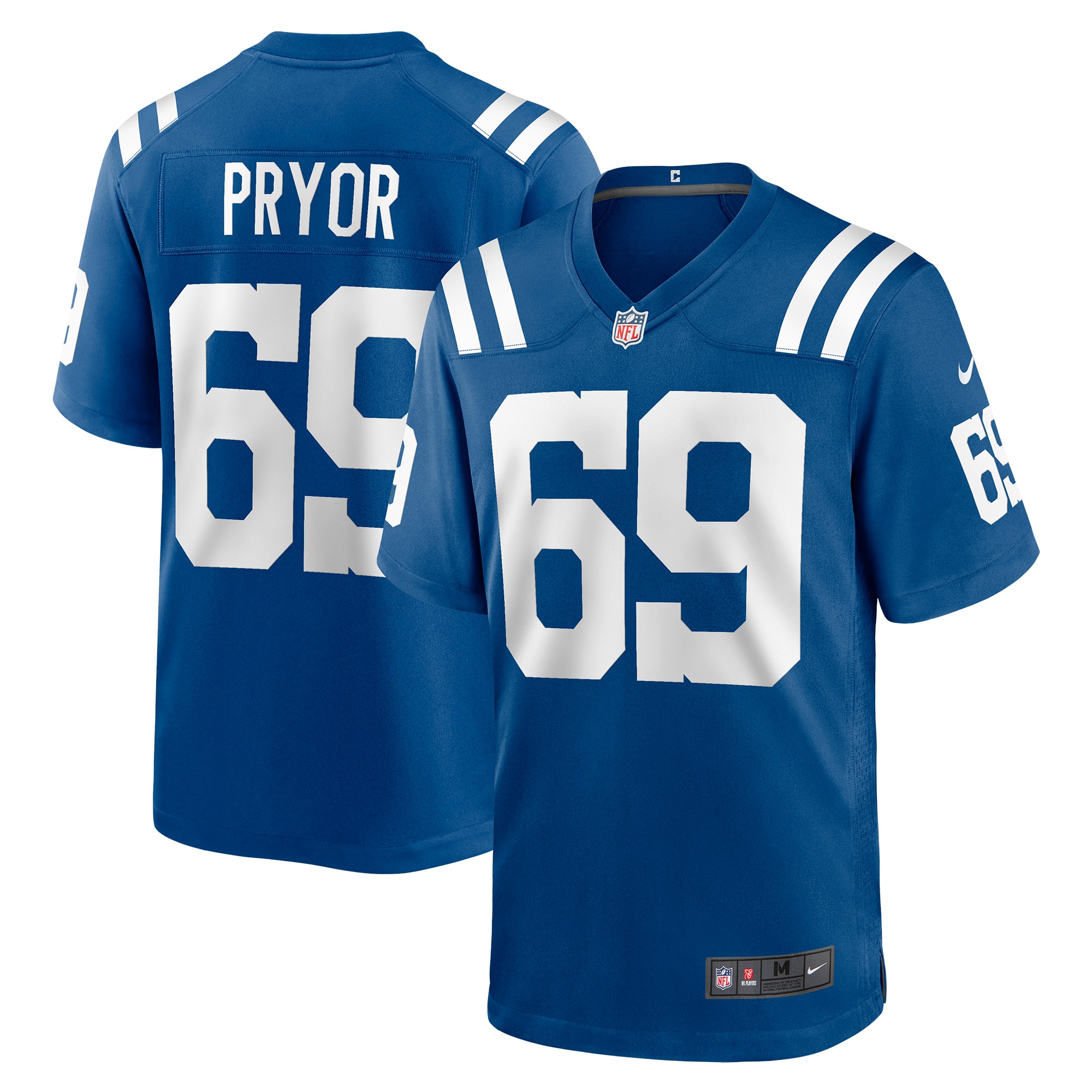 Men's Indianapolis Colts Jerseys Royal Matt Pryor Game Style