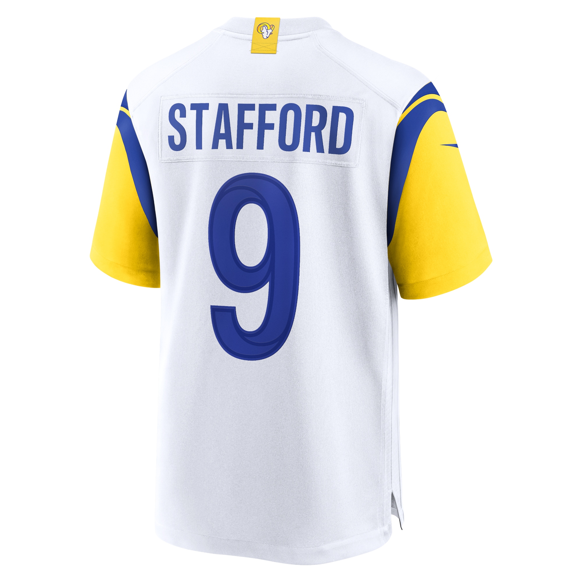 Men's Los Angeles Rams Jerseys White Matthew Stafford Alternate Player Game Style