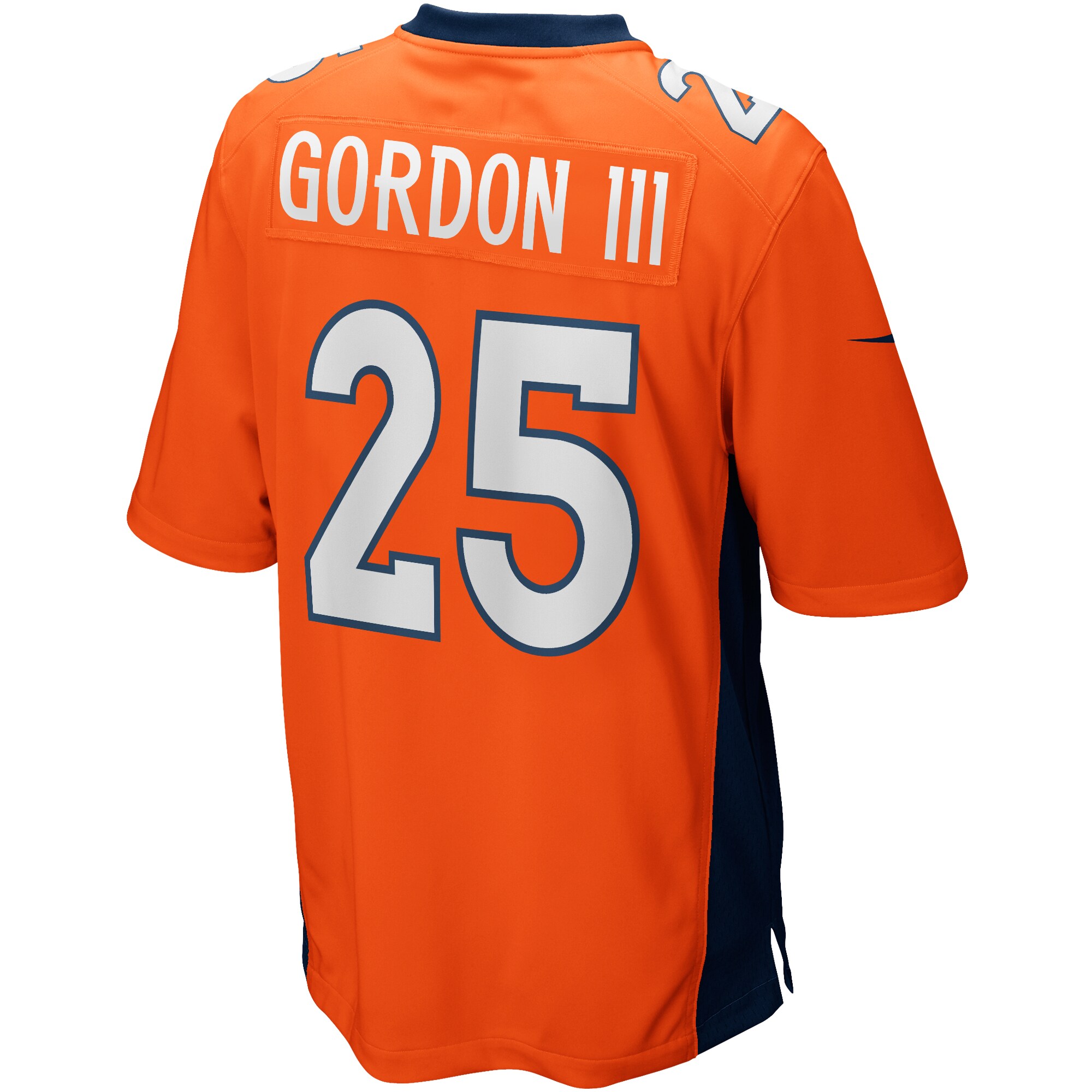 Men's Denver Broncos Jerseys Orange Melvin Gordon III Game Style
