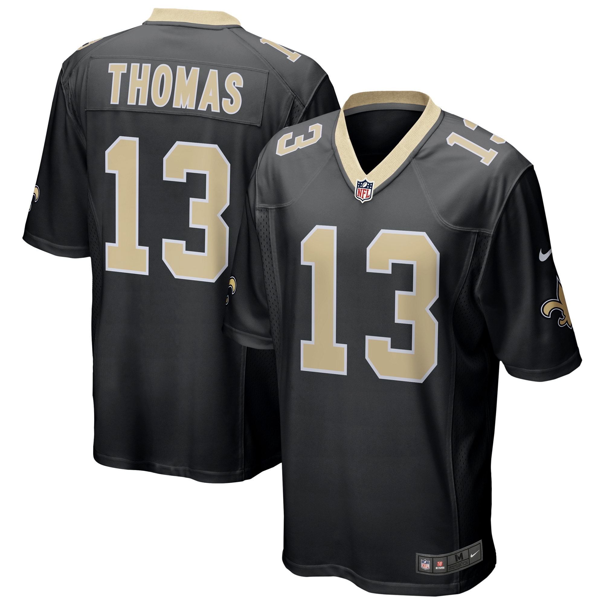 Men's New Orleans Saints Jerseys Black Michael Thomas Game Style