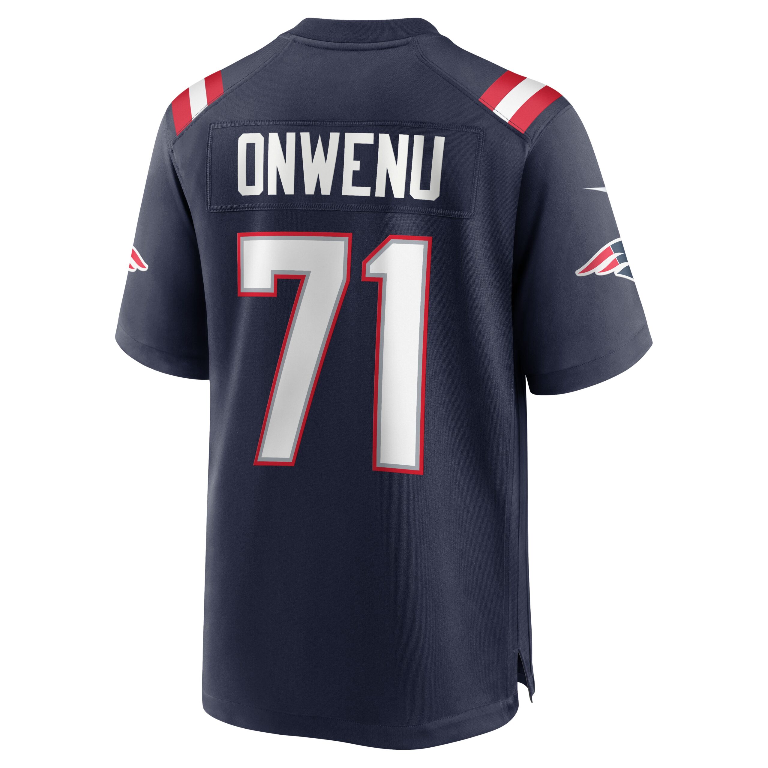 Men's New England Patriots Jerseys Navy Mike Onwenu Team Game Style