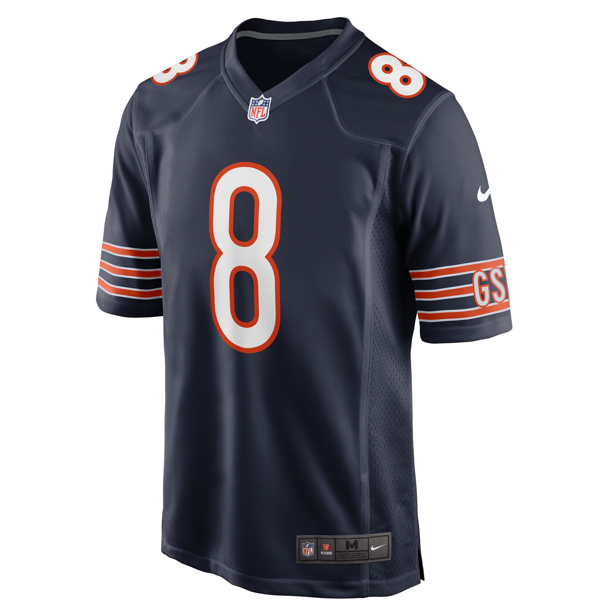 Men's Chicago Bears Jerseys Navy N'Keal Harry Game Player Style