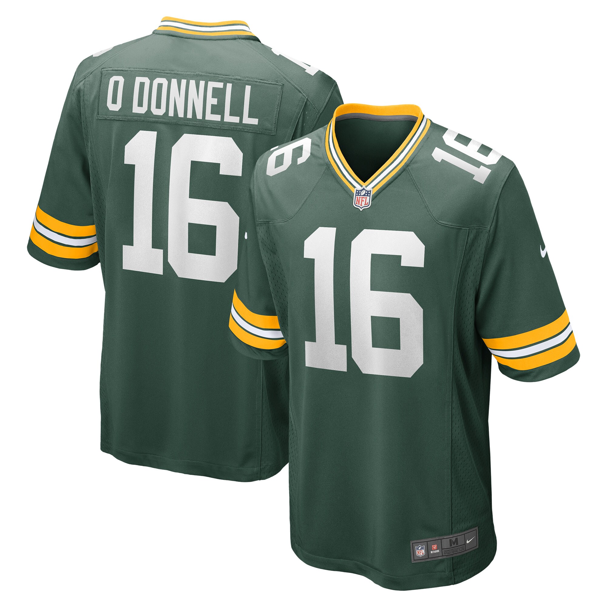 Men's Green Bay Packers Jerseys Green Pat O'Donnell Game Player Style