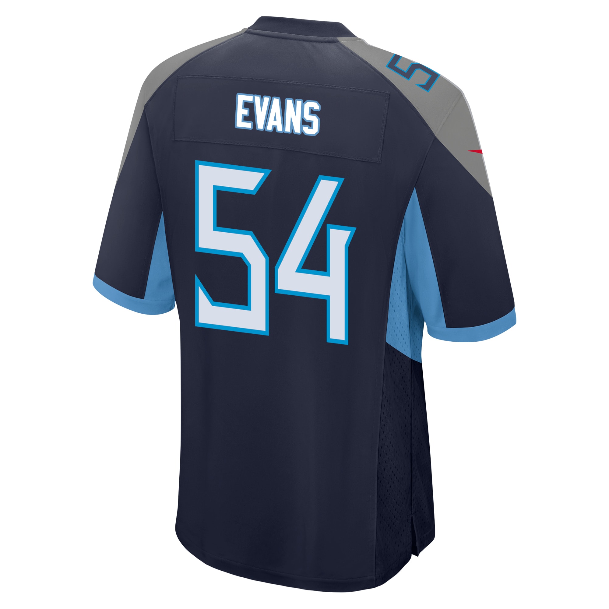 Men's Tennessee Titans Jerseys Navy Rashaan Evans Game Player Style