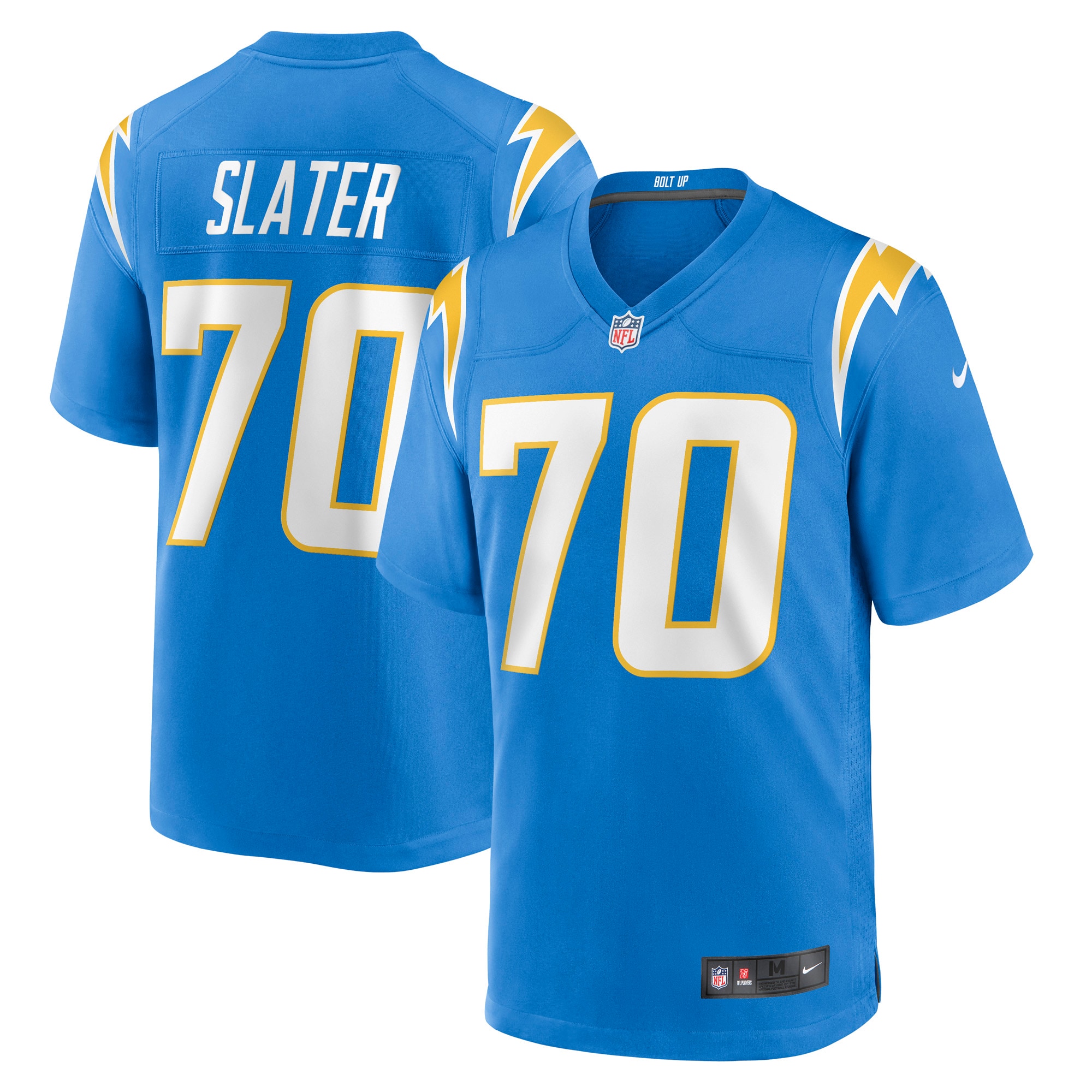 Men's Los Angeles Chargers Jerseys Powder Blue Rashawn Slater Game Style
