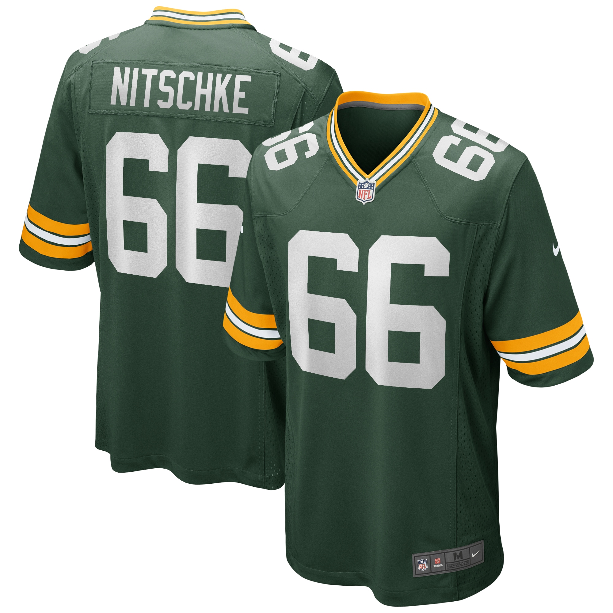 Men's Green Bay Packers Jerseys Green Ray Nitschke Game Retired Player Style