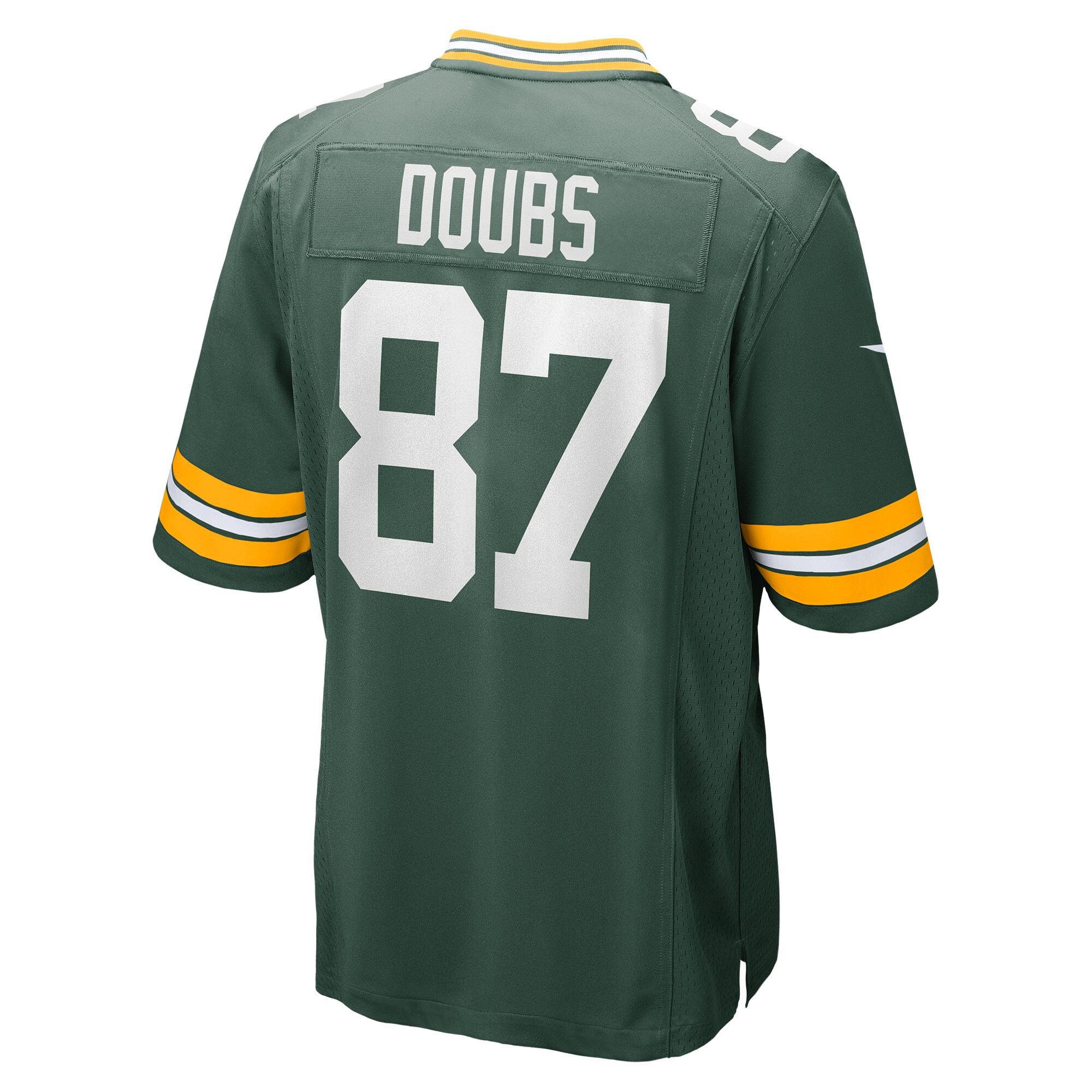Men's Green Bay Packers Jerseys Green Romeo Doubs Game Player Style
