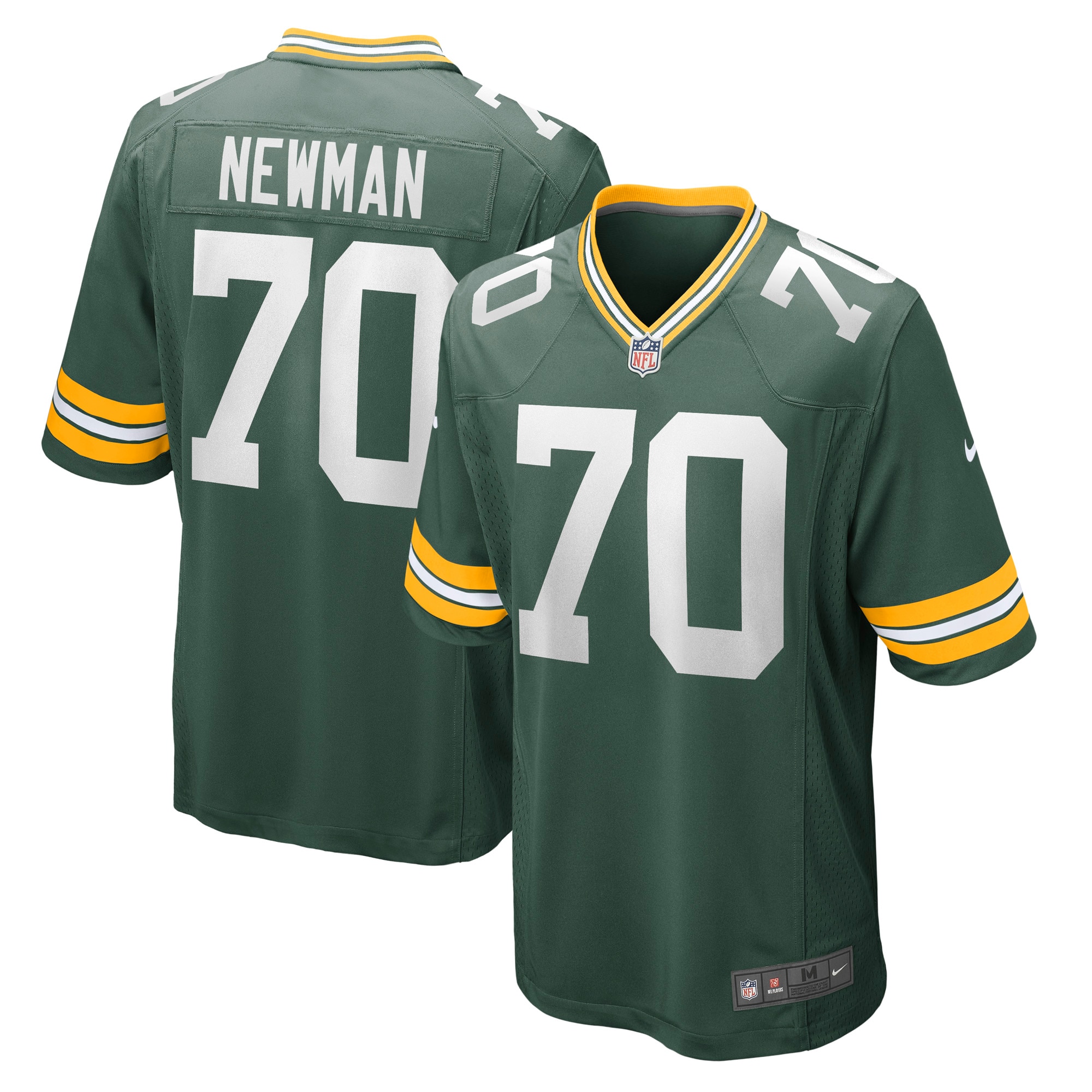 Men's Green Bay Packers Jerseys Green Royce Newman Game Style