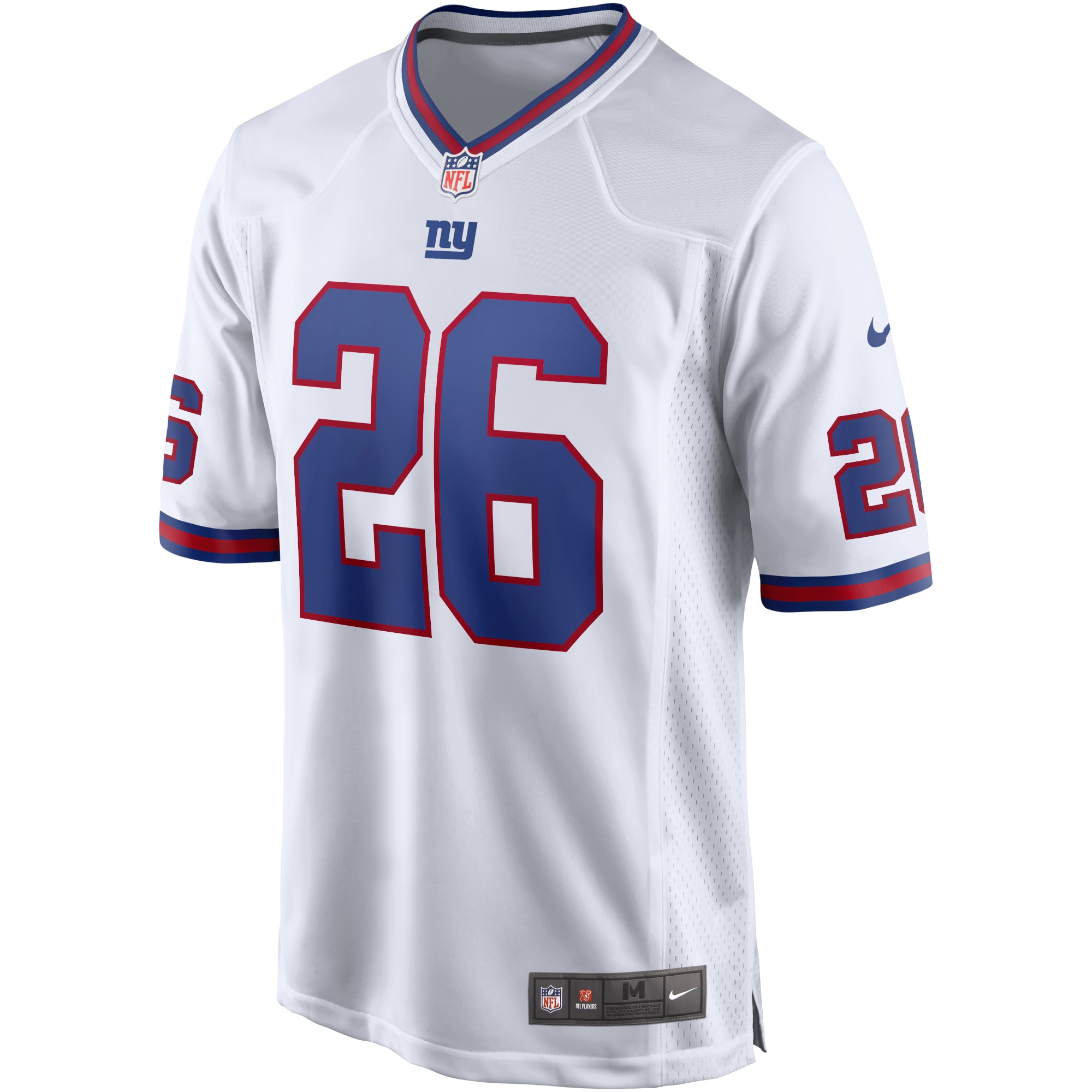 Men's New York Giants Jerseys White Saquon Barkley Alternate Game Style