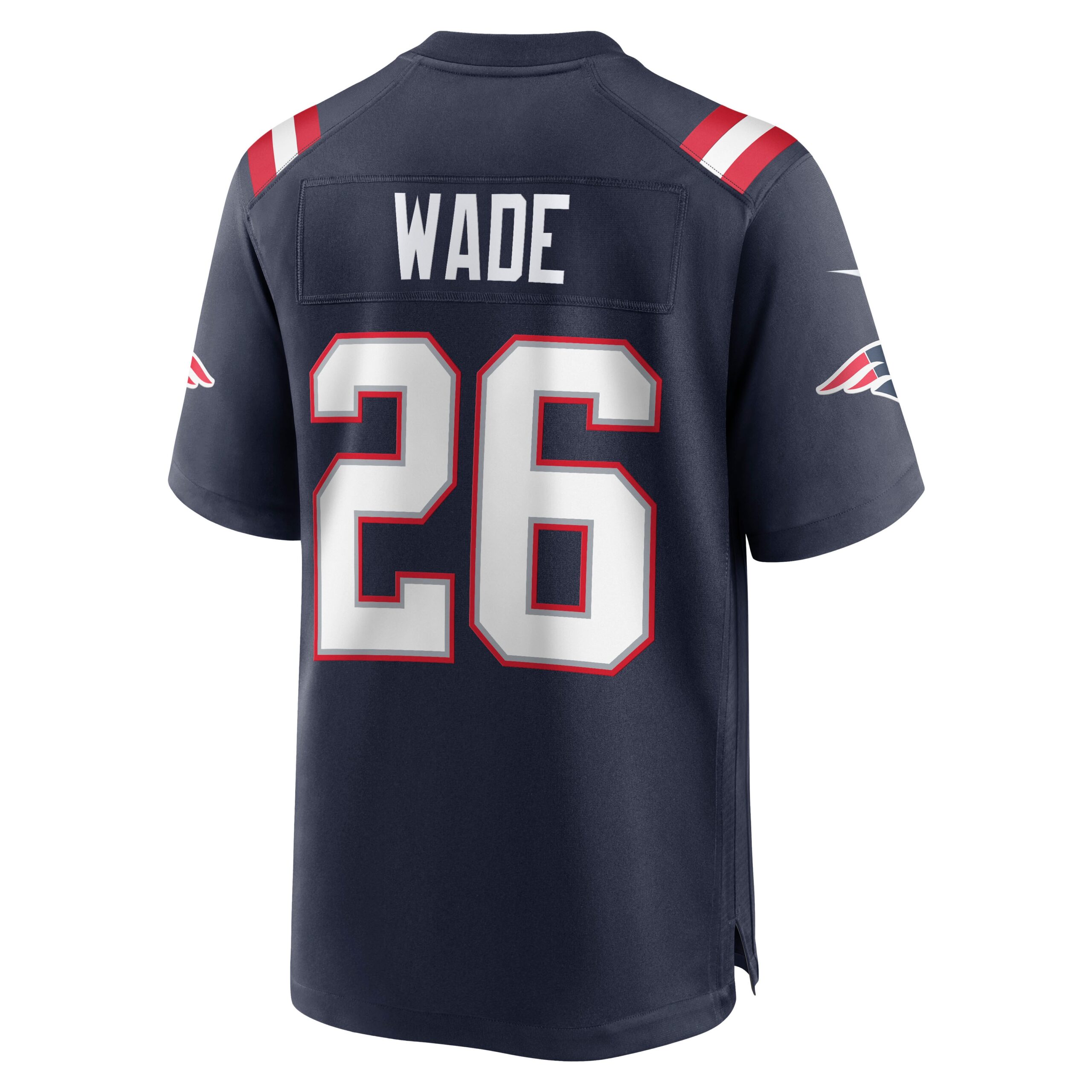 Men's New England Patriots Jerseys Navy Shaun Wade Game Style