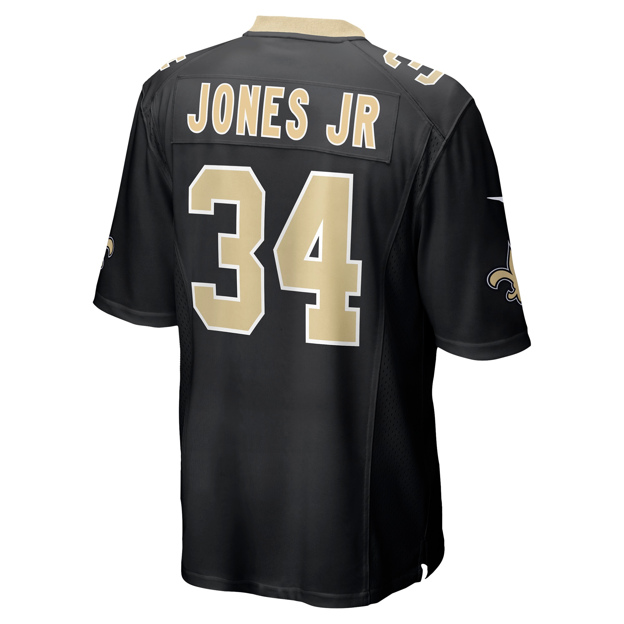 Men's New Orleans Saints Jerseys Black Tony Jones Jr. Player Game Style