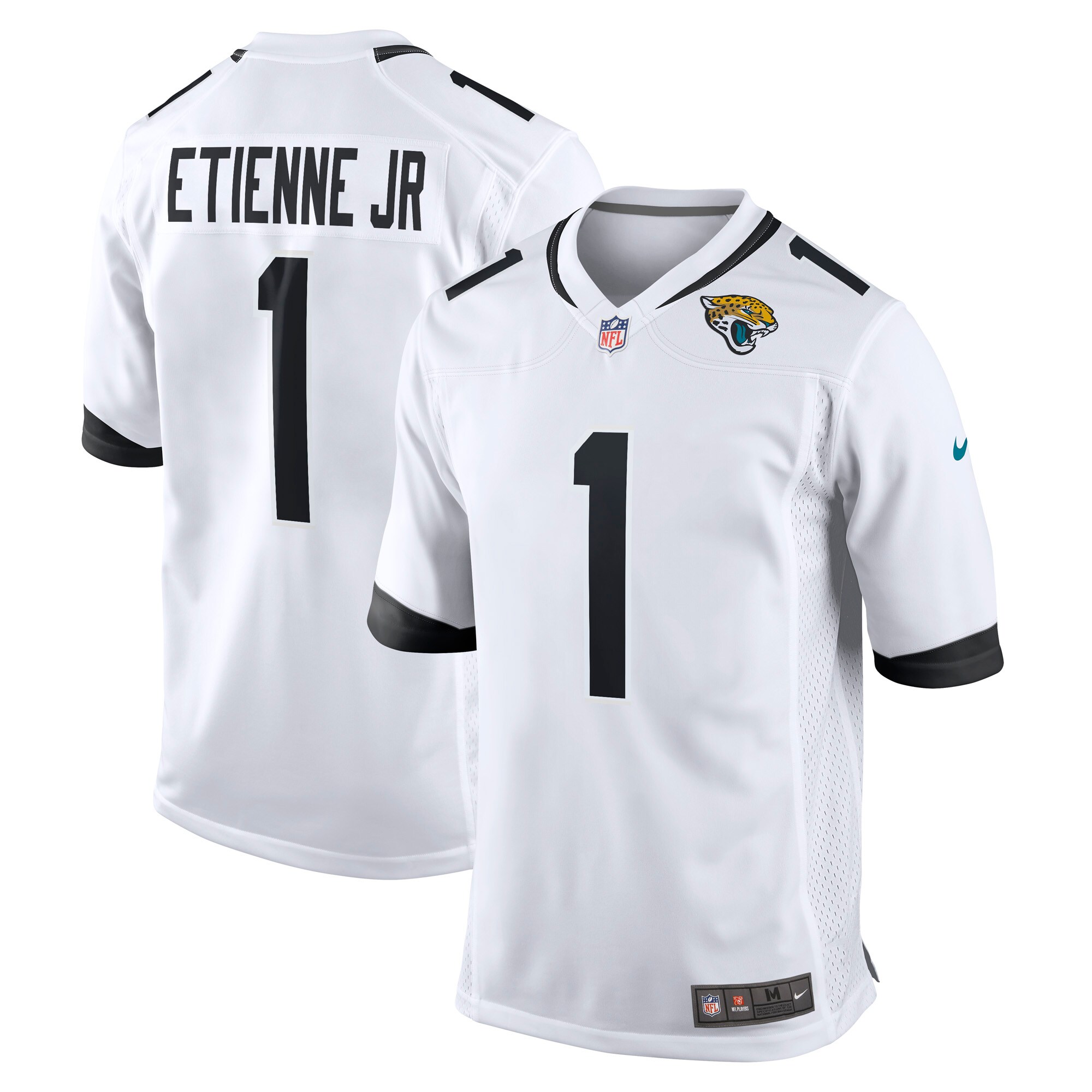 Men's Jacksonville Jaguars Jerseys White Travis Etienne Jr. Game Player Style