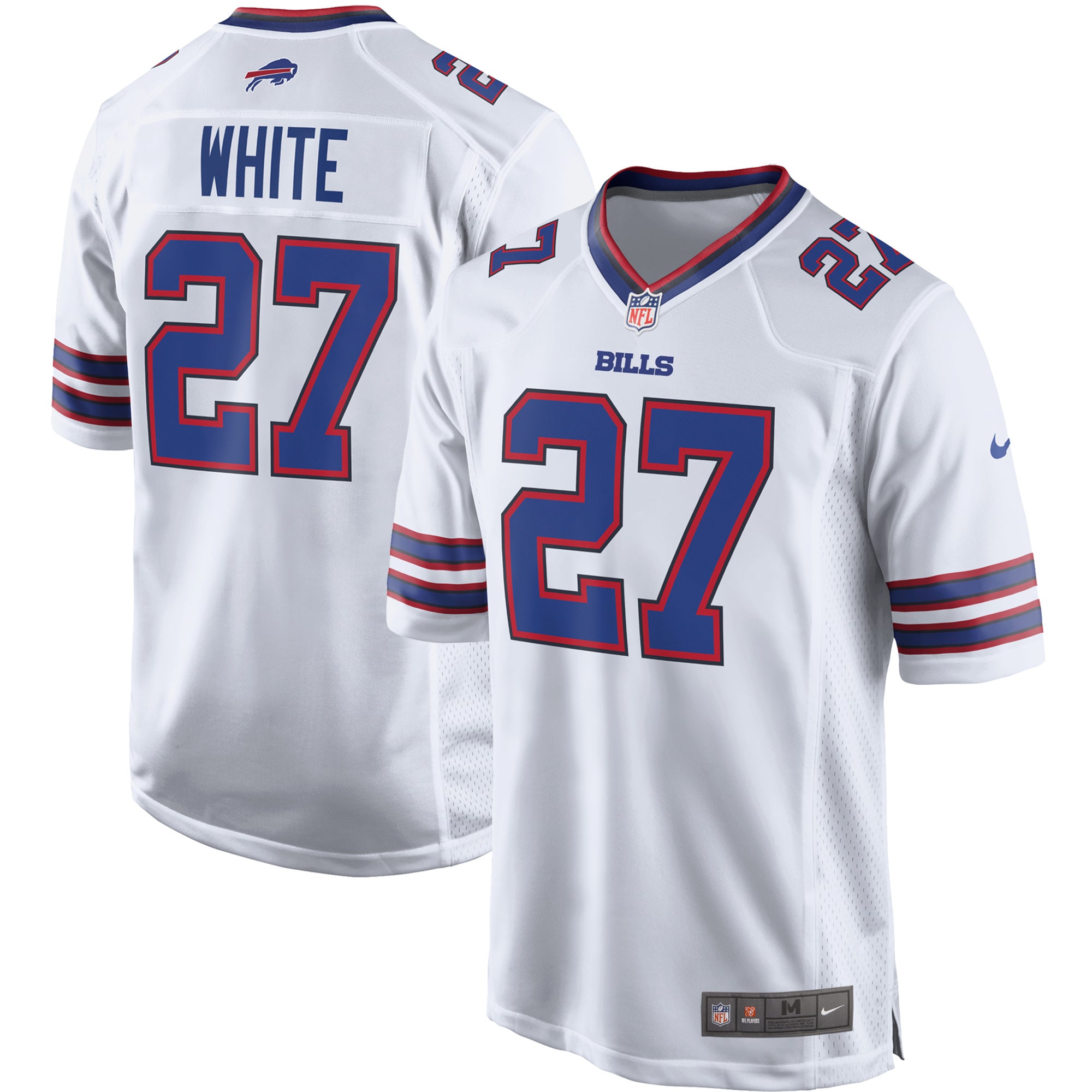 Men's Buffalo Bills Jerseys White Tre'Davious White Game Player Style
